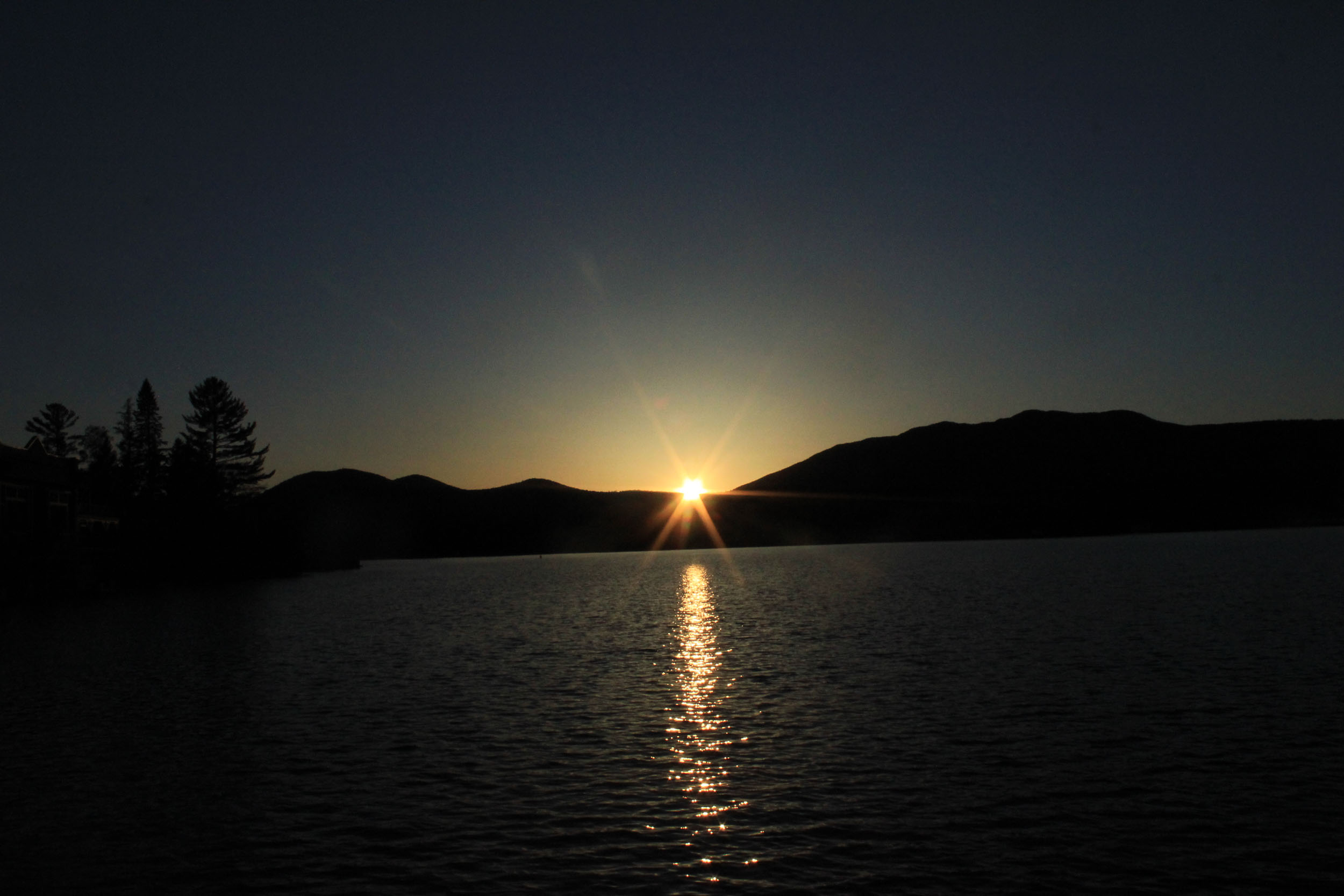 Sunset over Lake Placid
