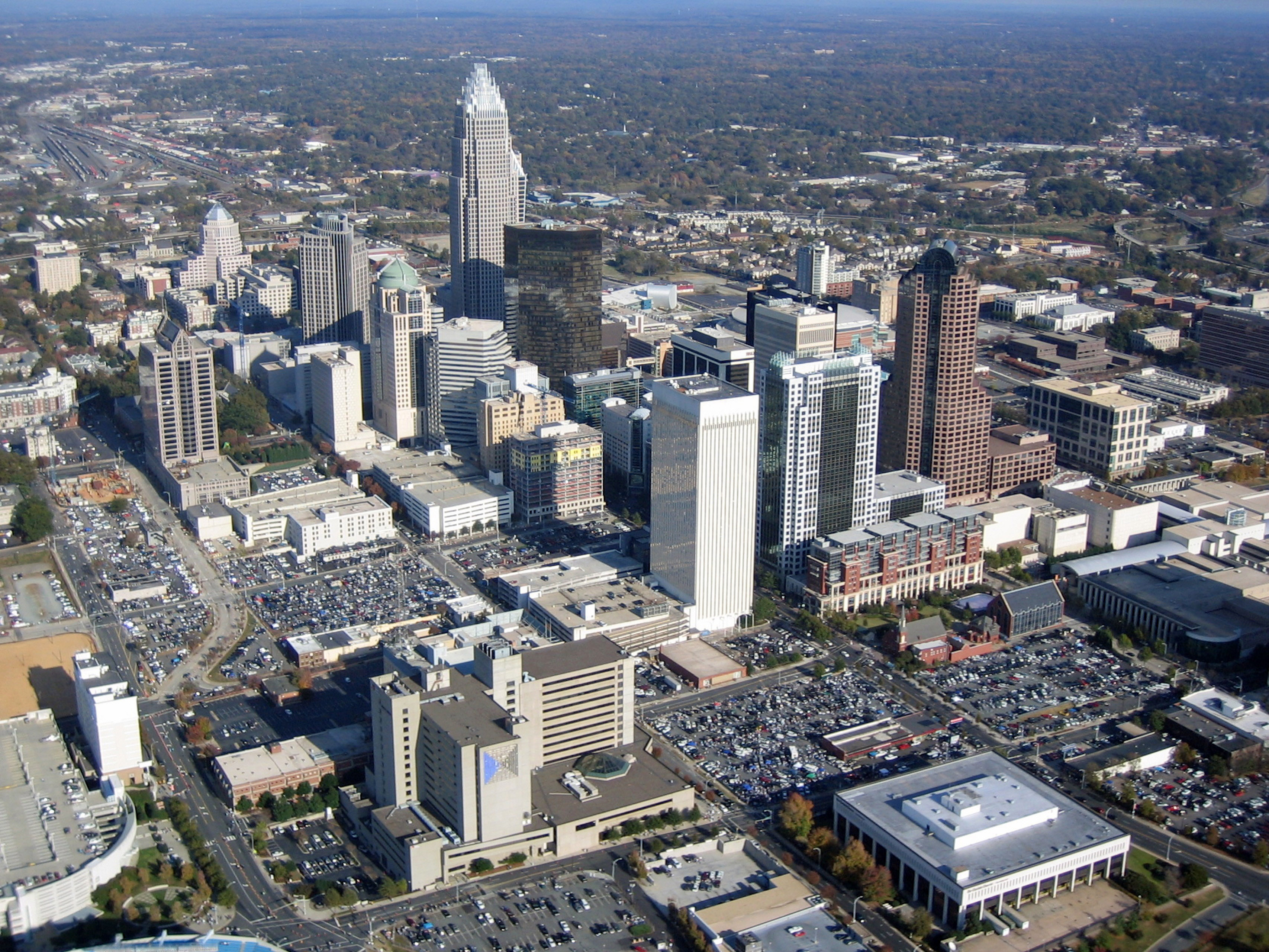 Cityscape view of Charlotte North  Carolina  image Free 