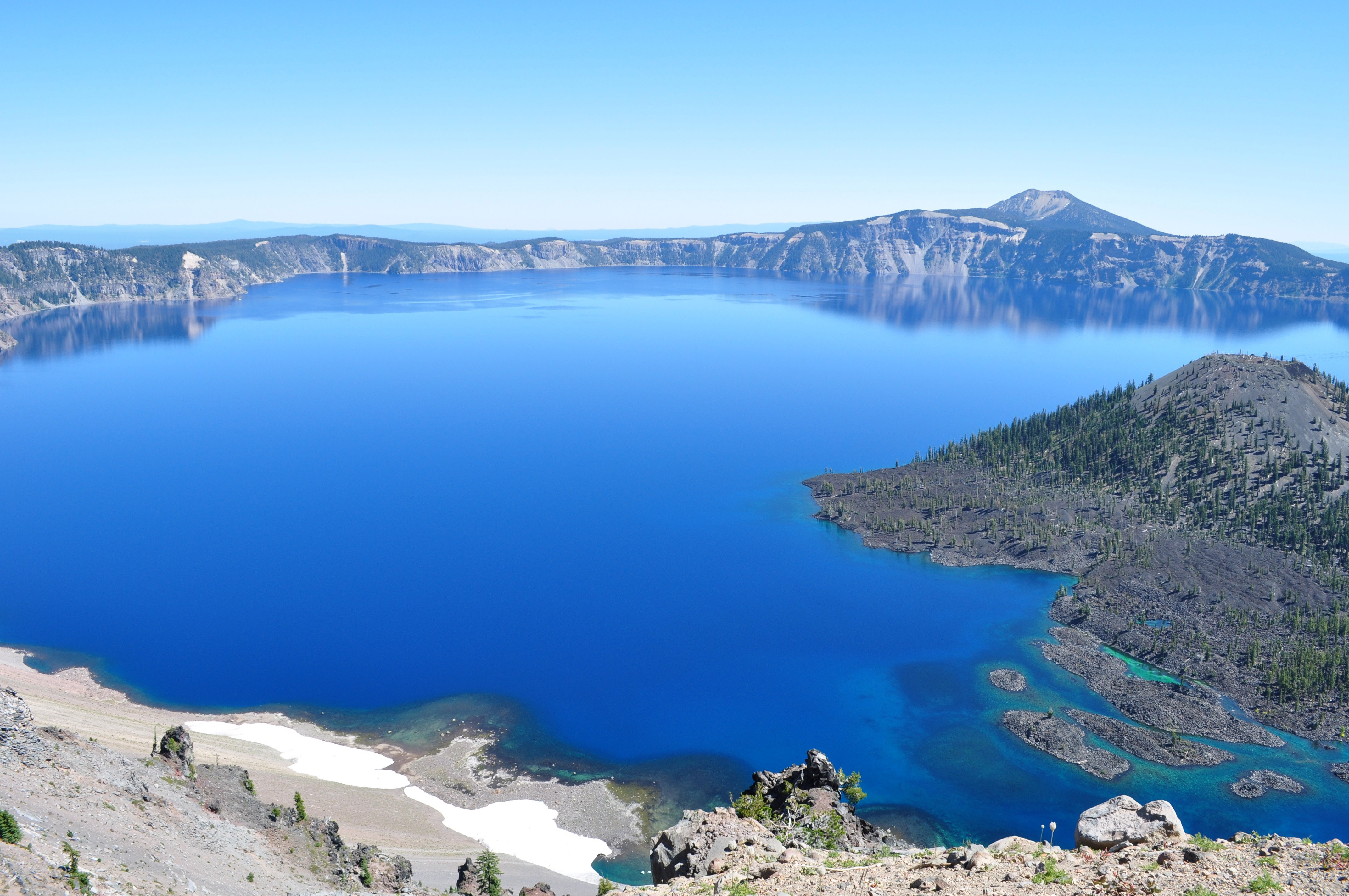Grand Overlook Of Crater Lake National Park Oregon Image Free Stock 