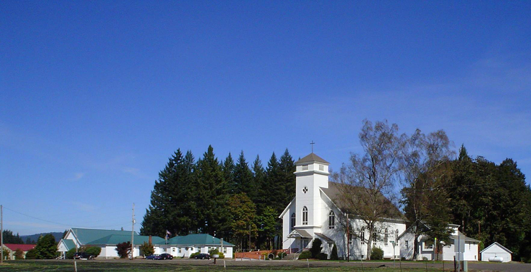 Lourdes School and church in Stayton, Oregon (22/126). 