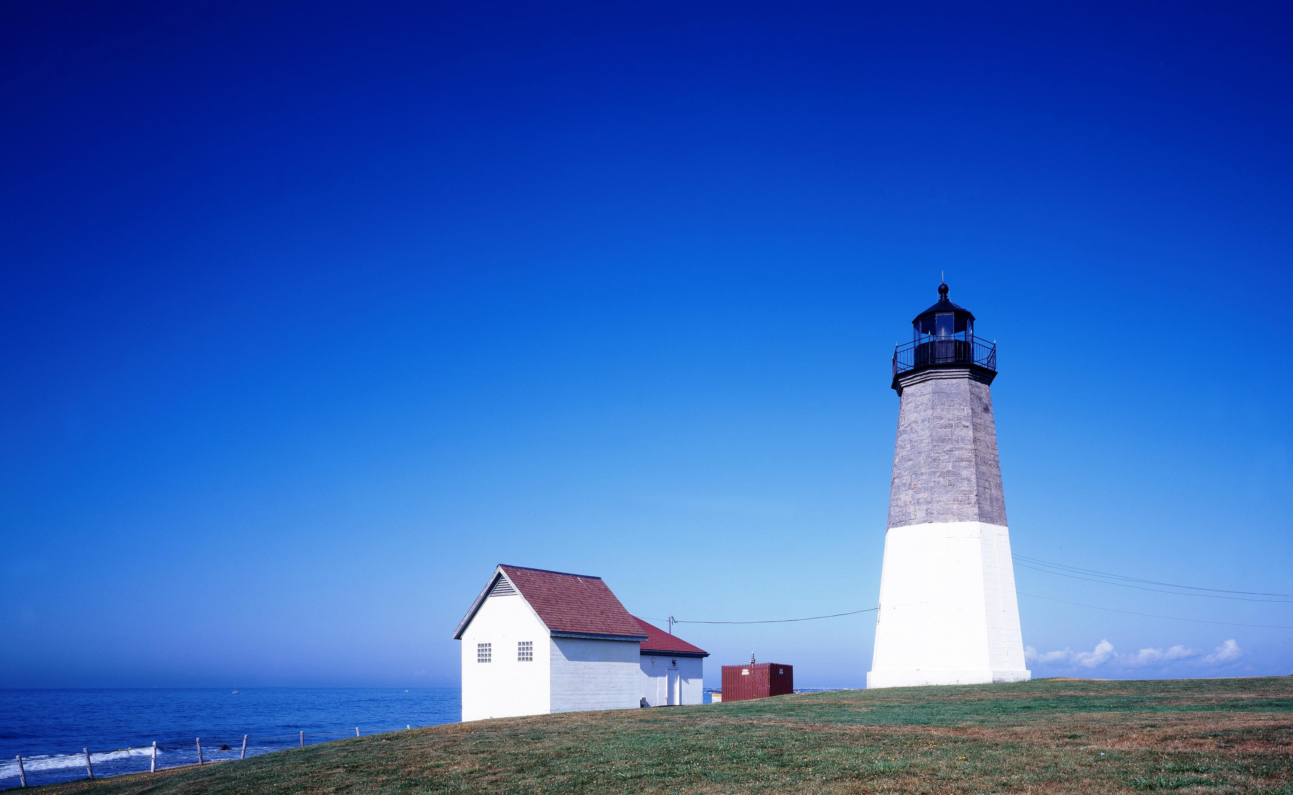 Narragansett Bay Lighthouse And, Rhode Island Landscape