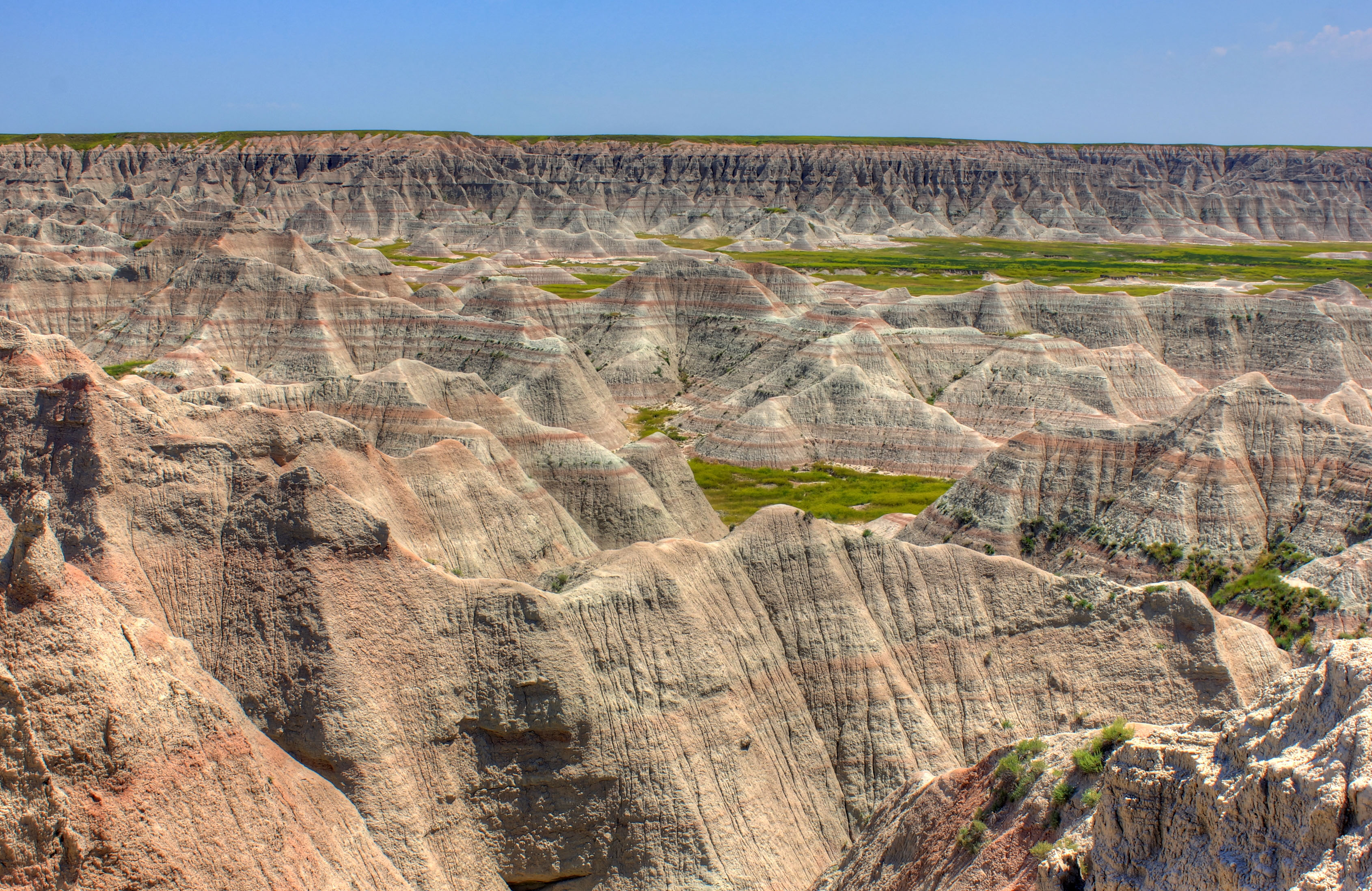 Closer Up of Badlands Formations