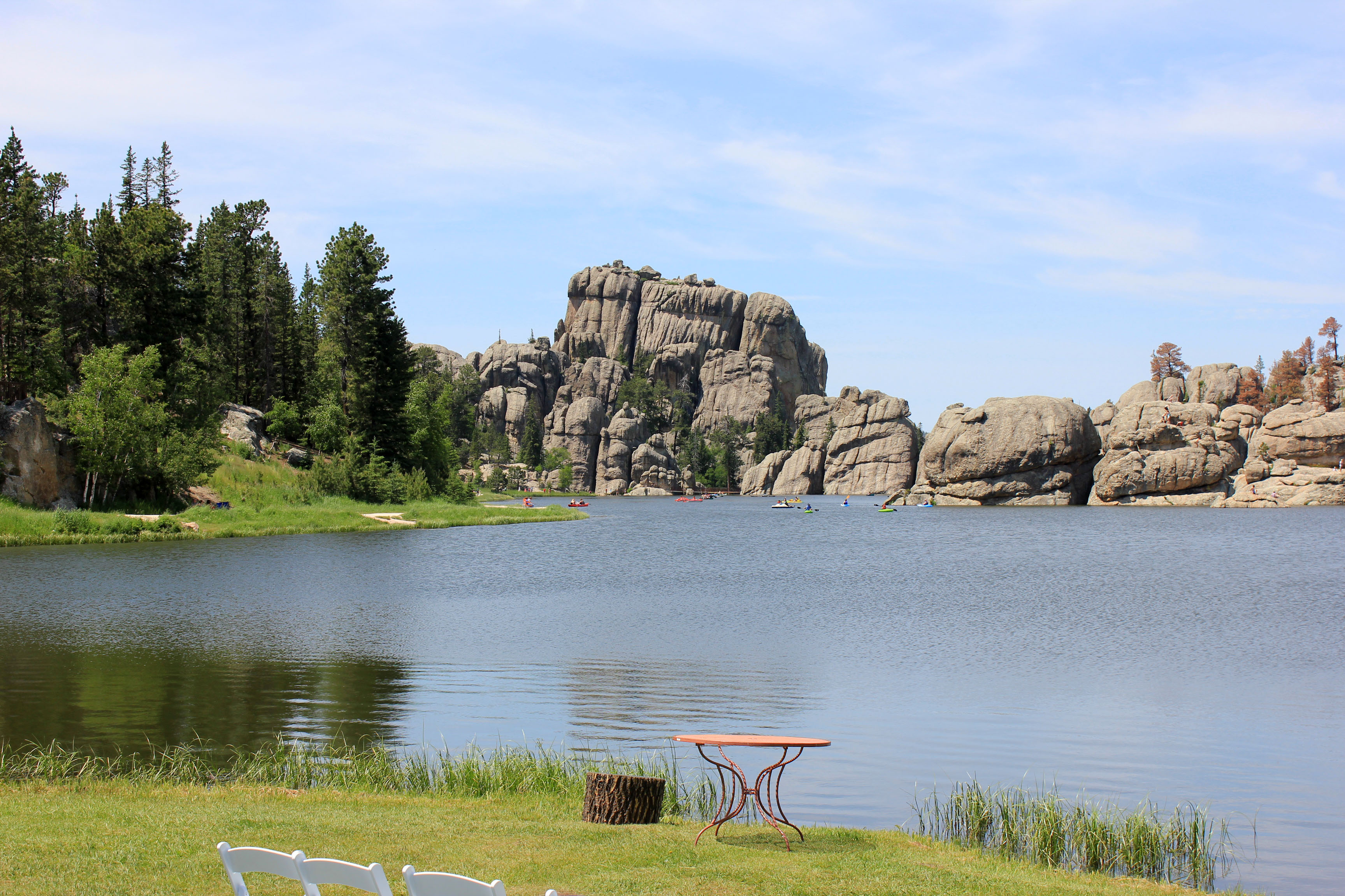Lake Sylvan With A Hill At The Other End In Custer State Park South Lake Sylvan With A Hill At The Other End In Custer State Park South