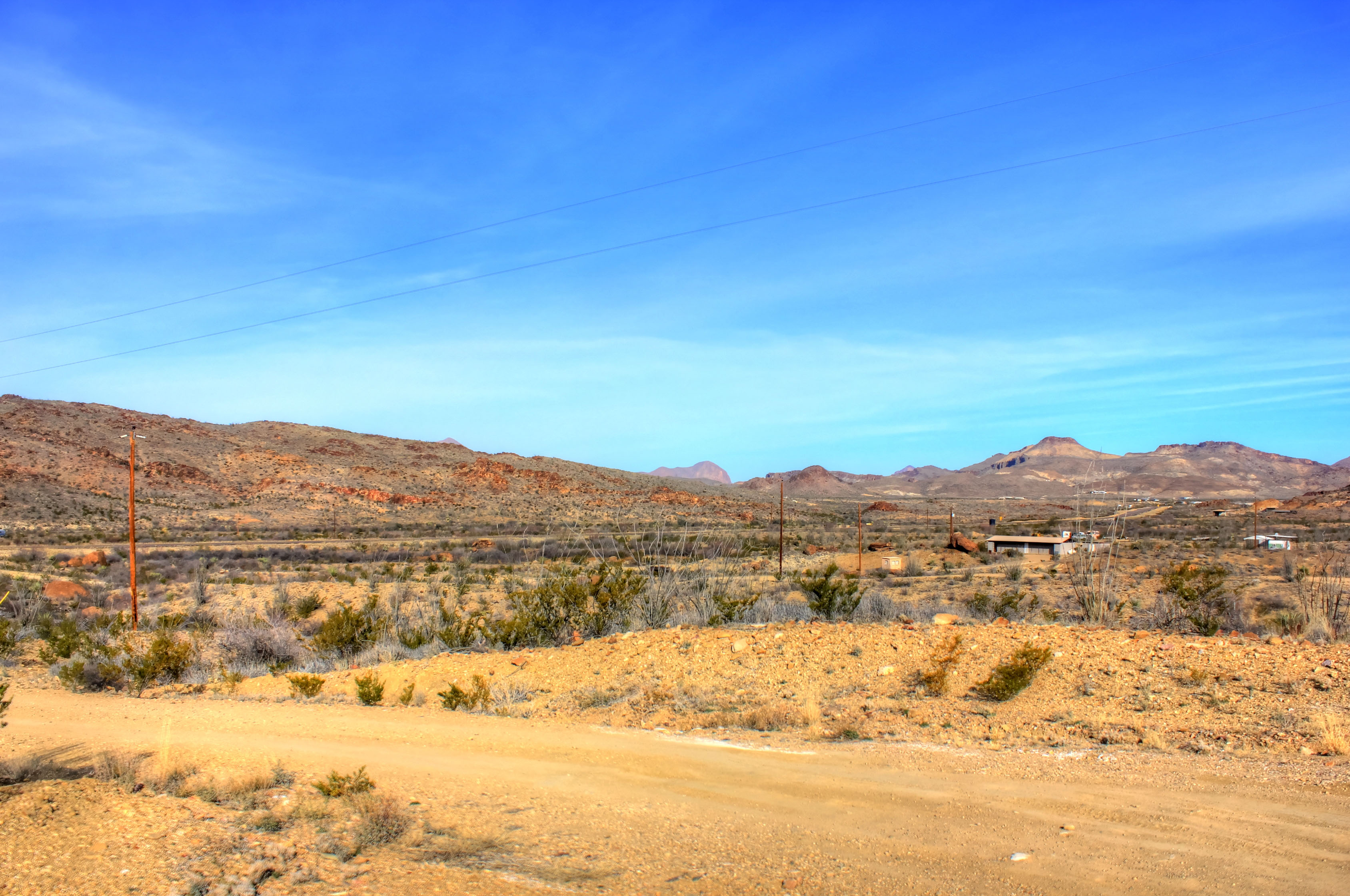 Desert Landscape at Big Bend National Park, Texas image ...