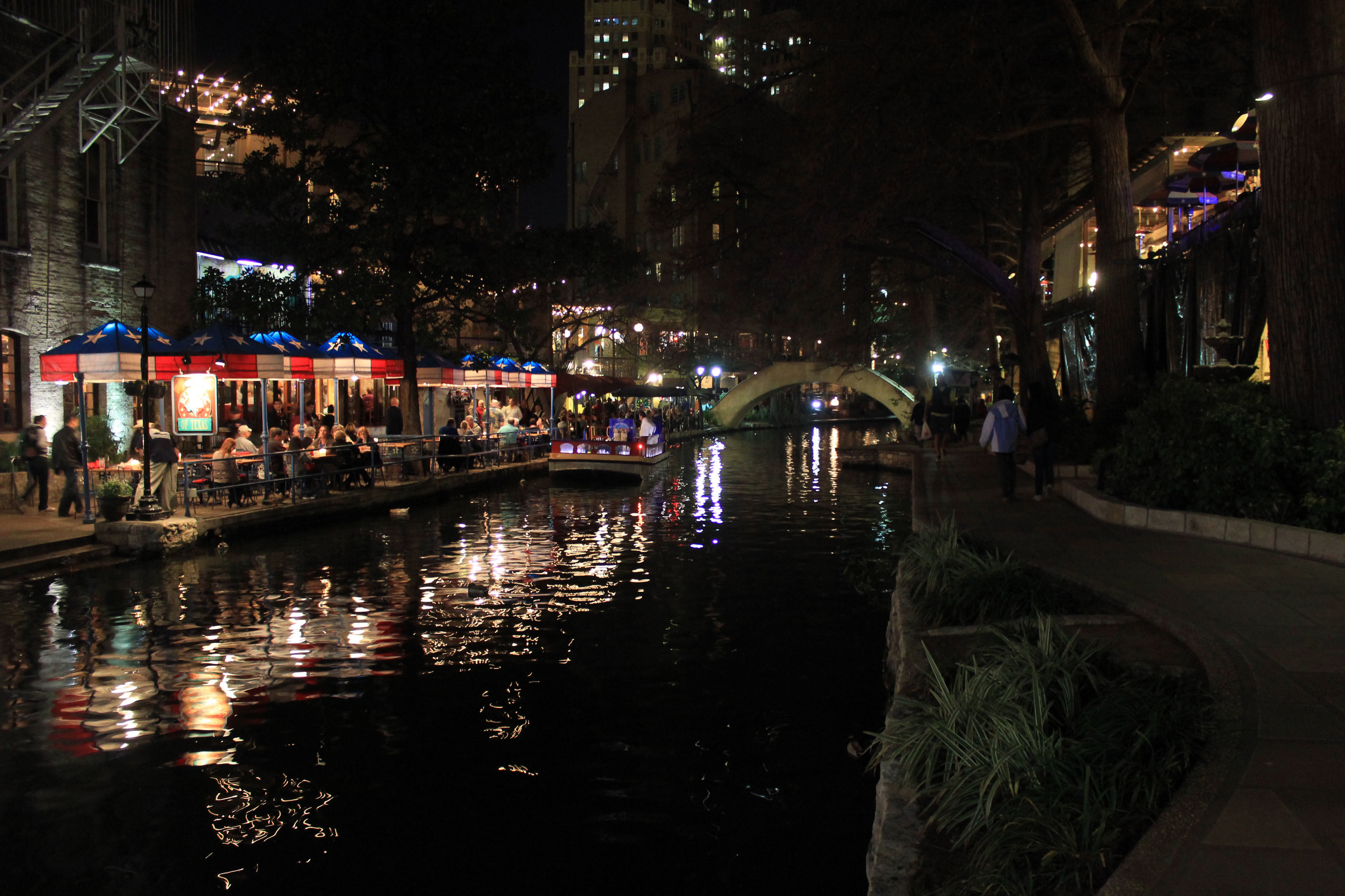 Riverwalk at Night in San Antonio, Texas image - Free stock photo