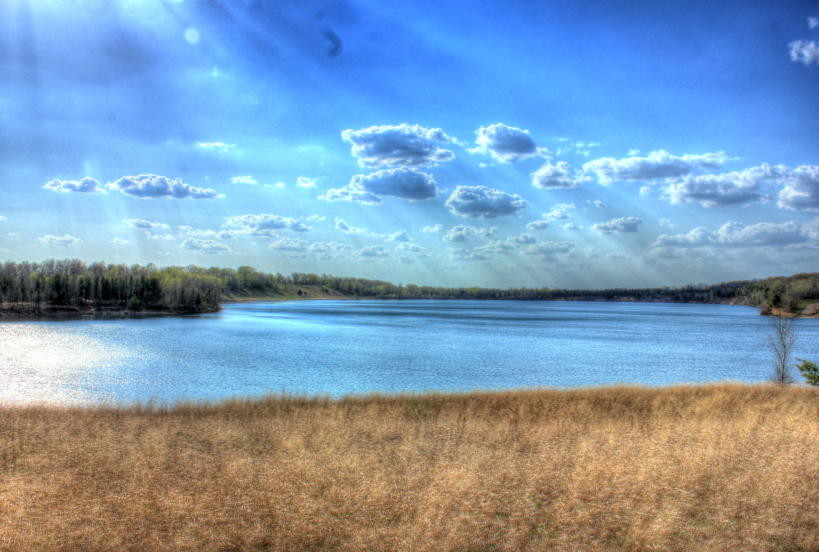 Light streaming in on the Lake