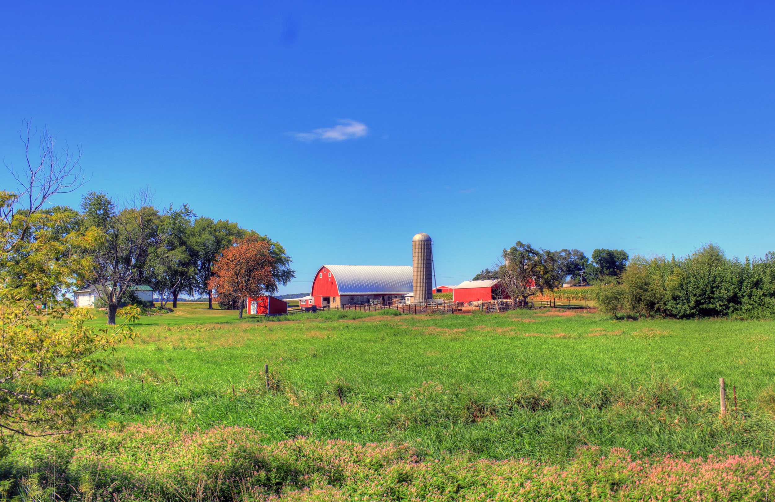 Farmhouse on Glacial Drumlin