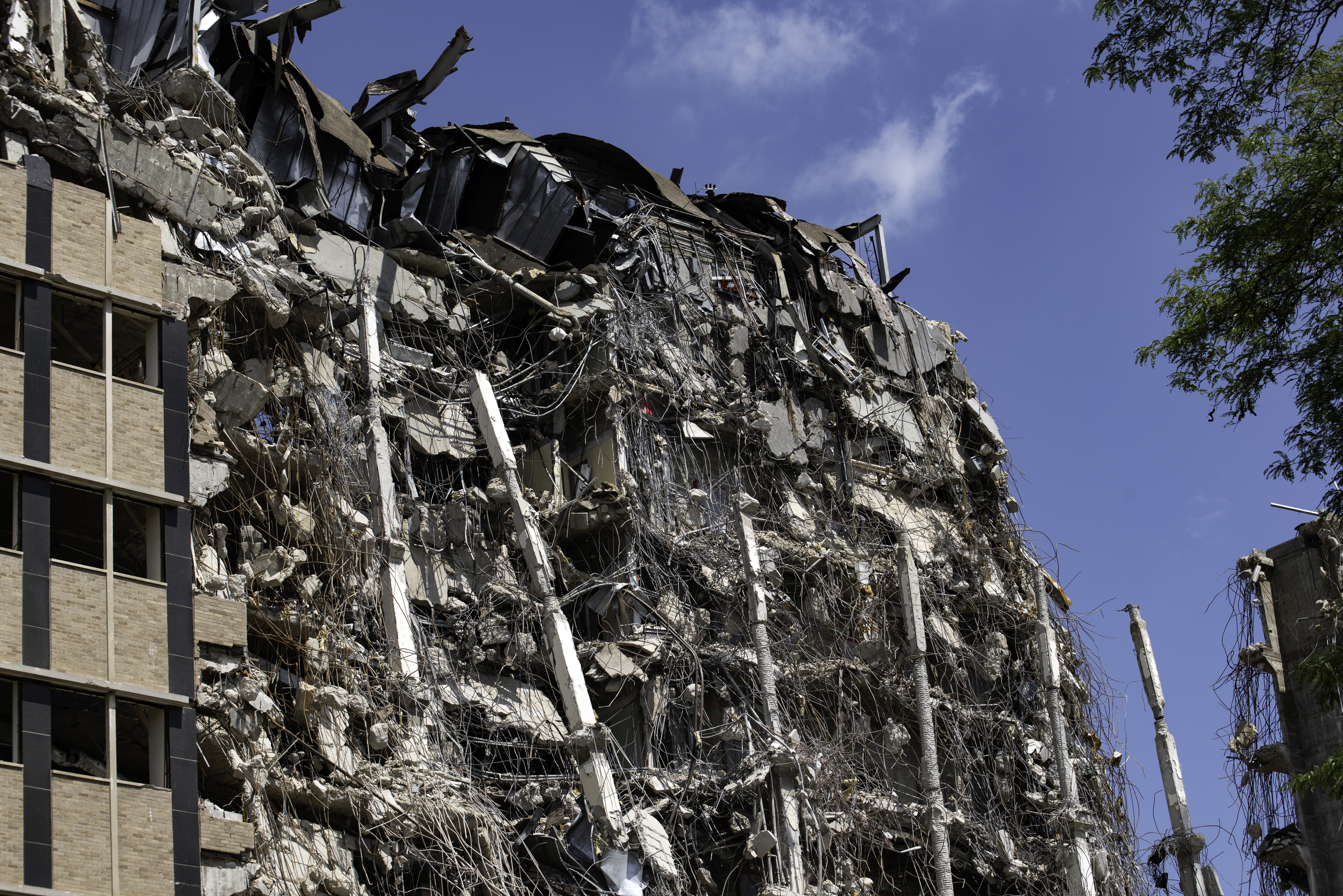 Demolish building