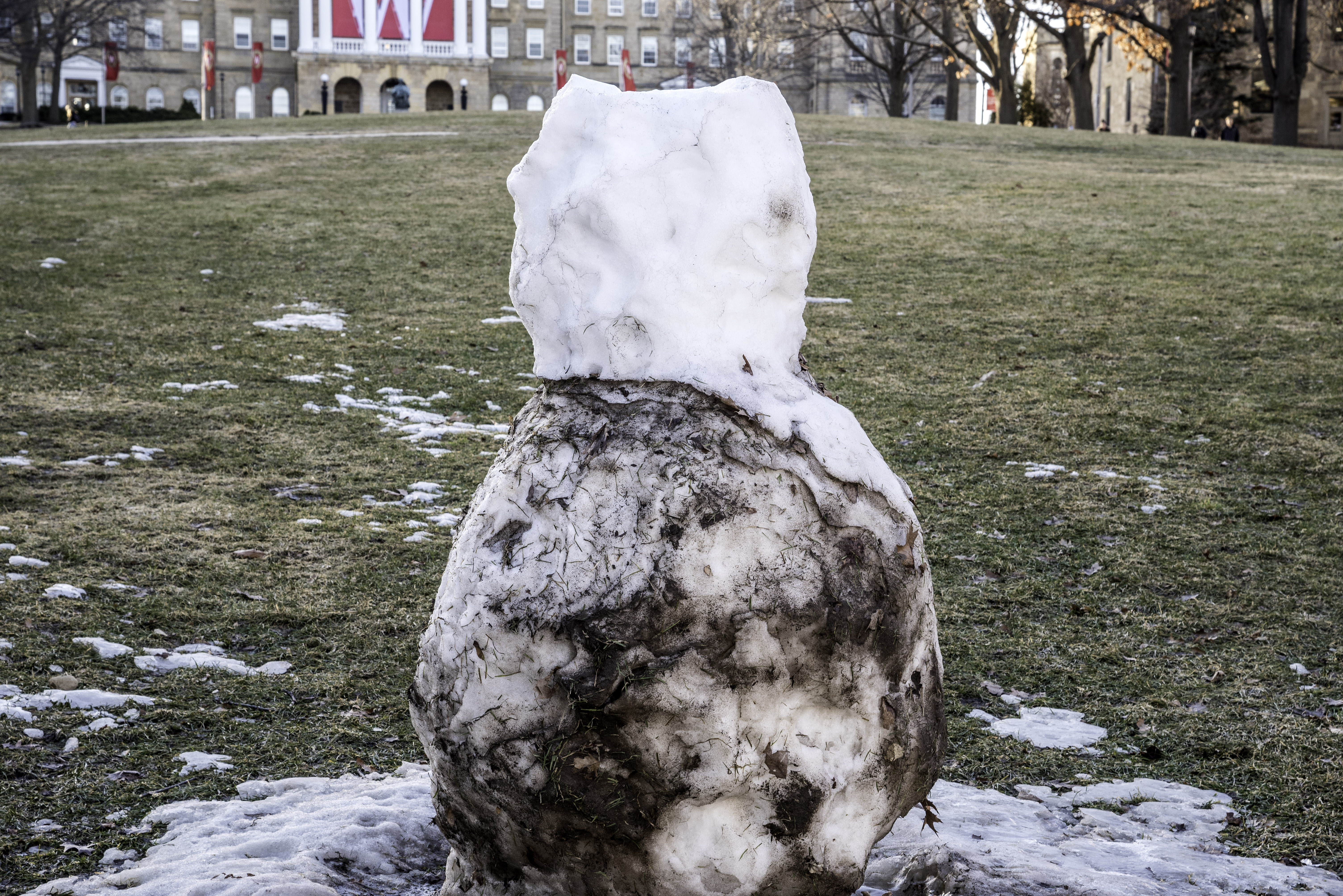 Melting Snowman Picture, Free Photograph