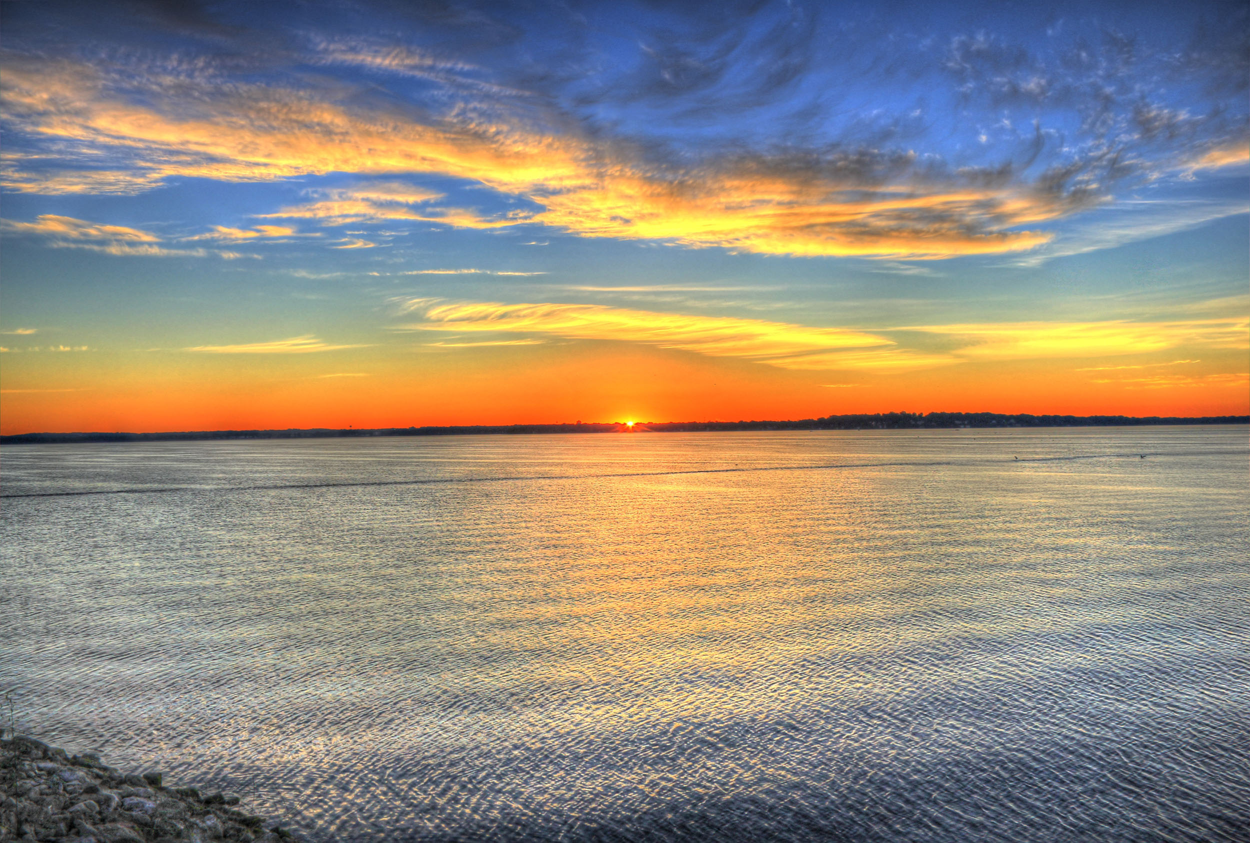 Beginning of the sunrise  in Madison Wisconsin image 