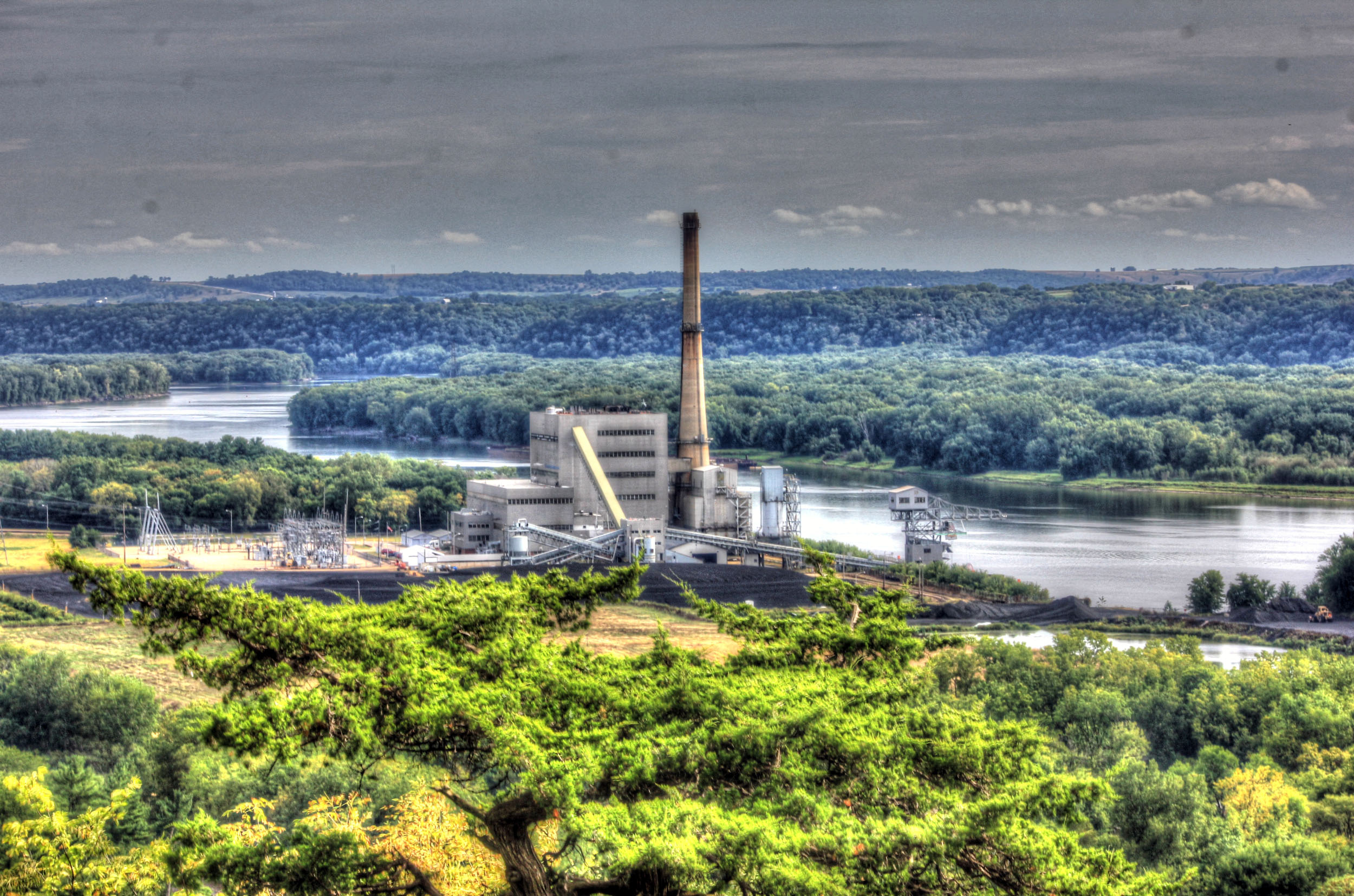 Factory on the river