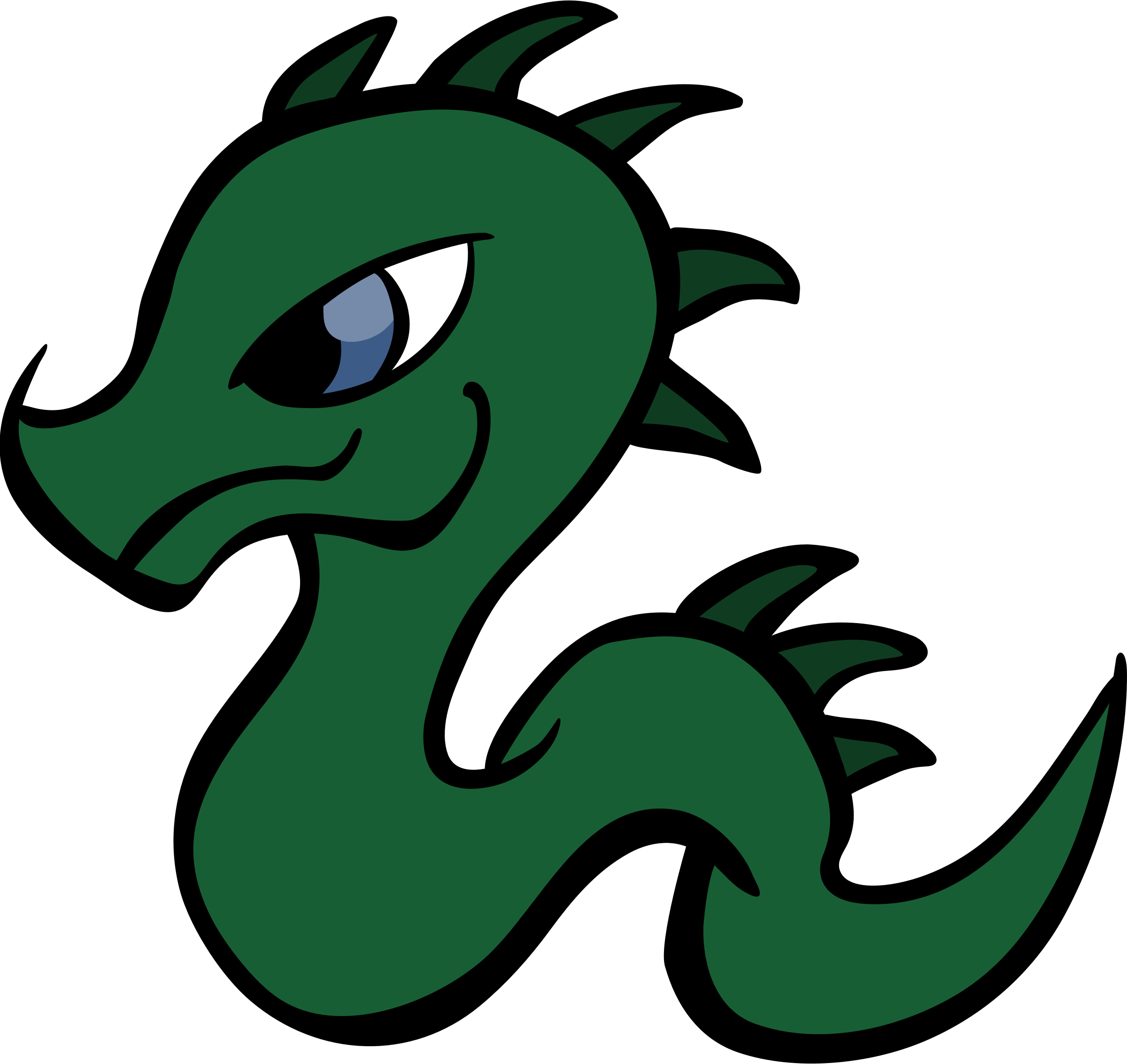 Baby Dragon Vector Clipart Image Free Stock Photo Public Domain