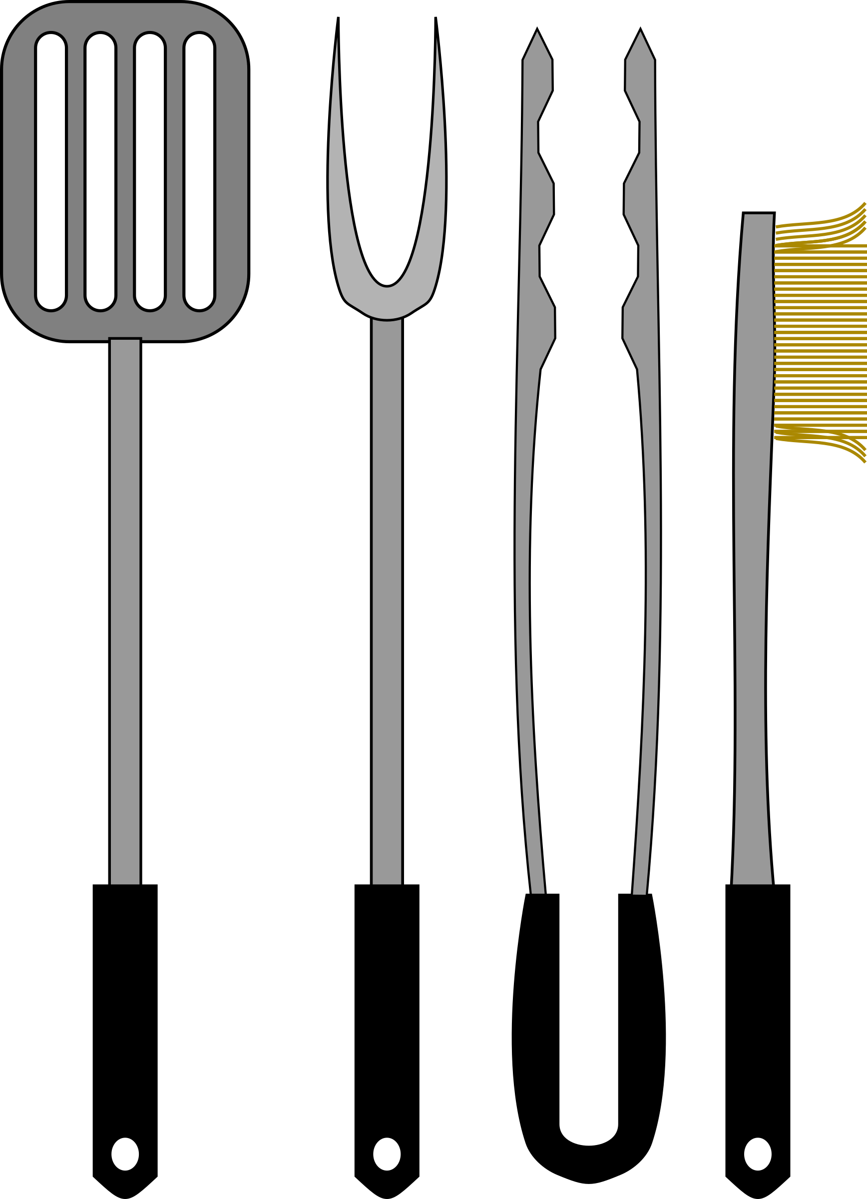 Bbq Tools Clip Art Svg