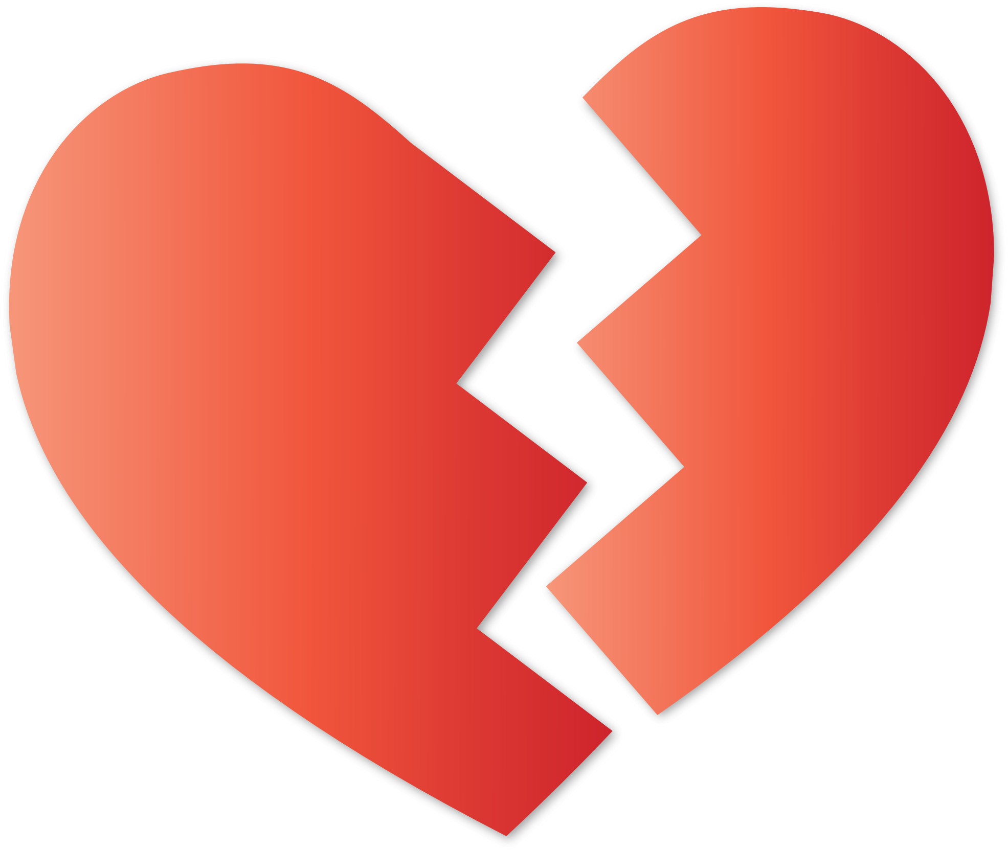 shattered heart clipart free