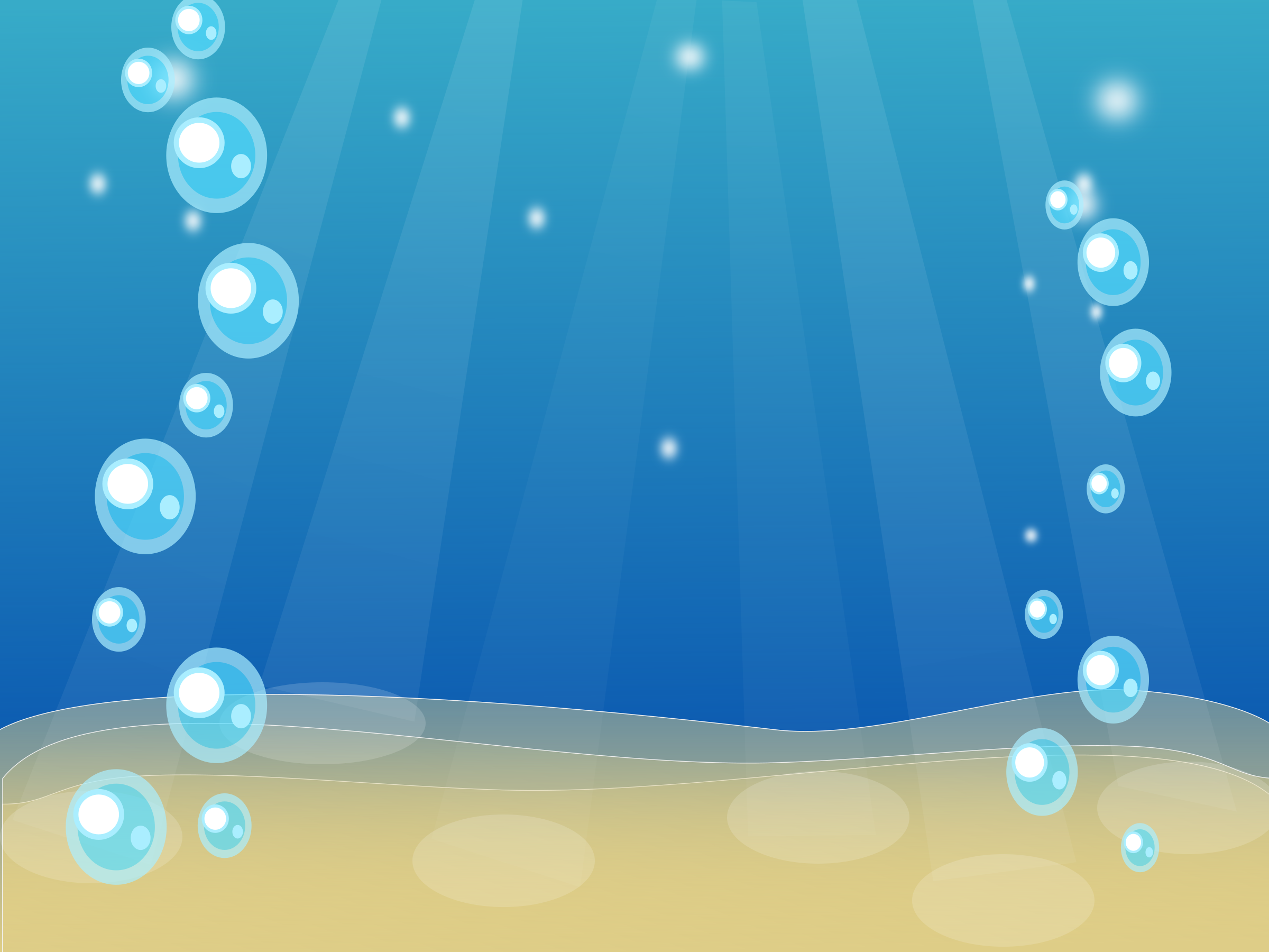 Bubbles in the water vector clipart image - Free stock photo - Public
