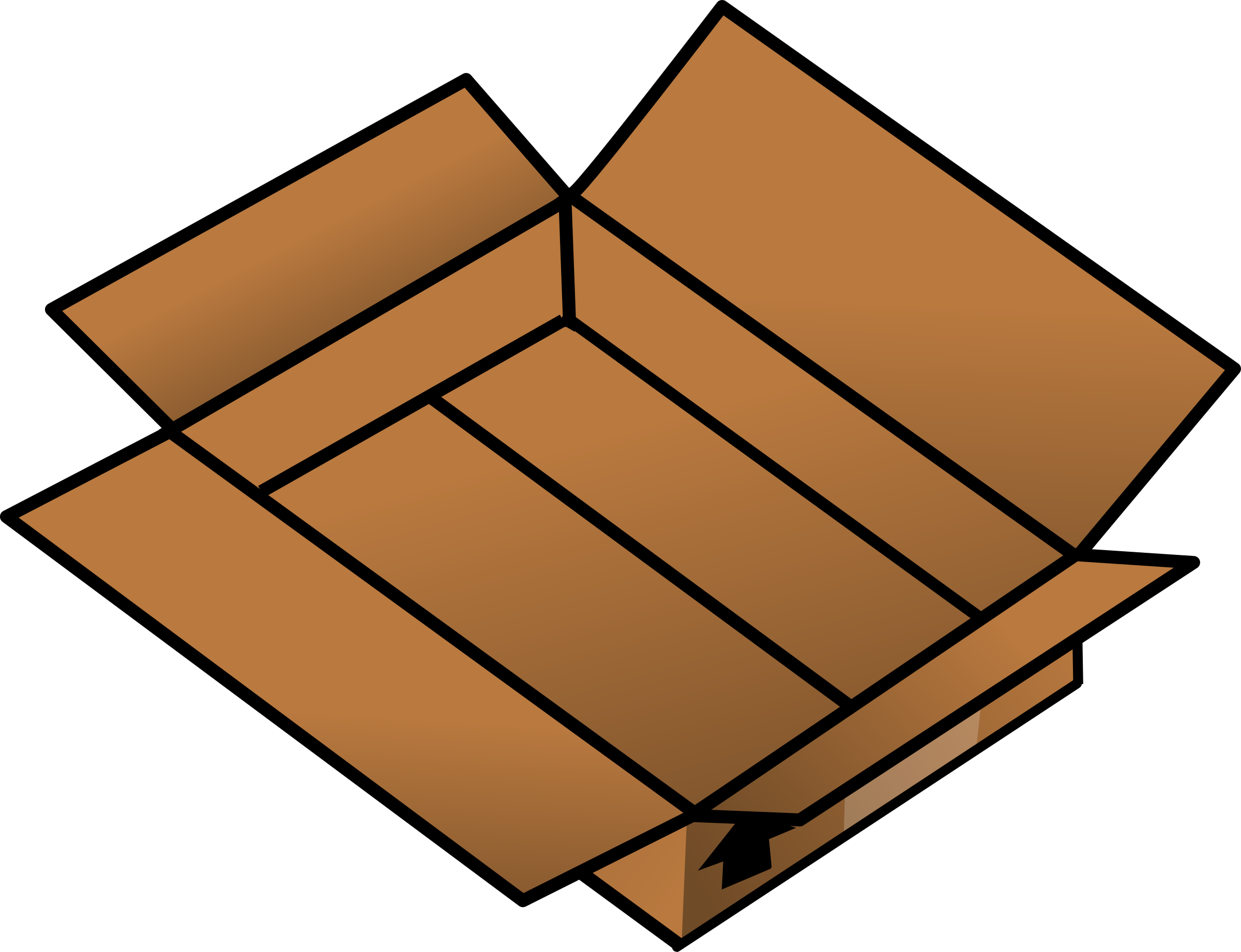 Free Clipart Cardboard Box