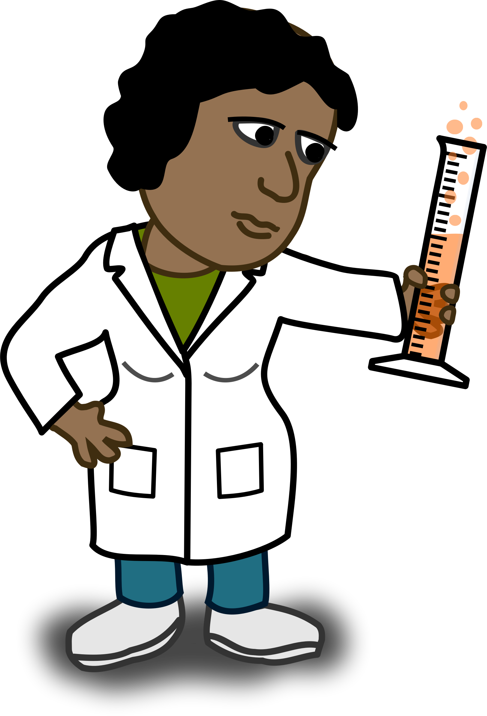  Cartoon  Chemist scientist  Vector Clipart image Free 