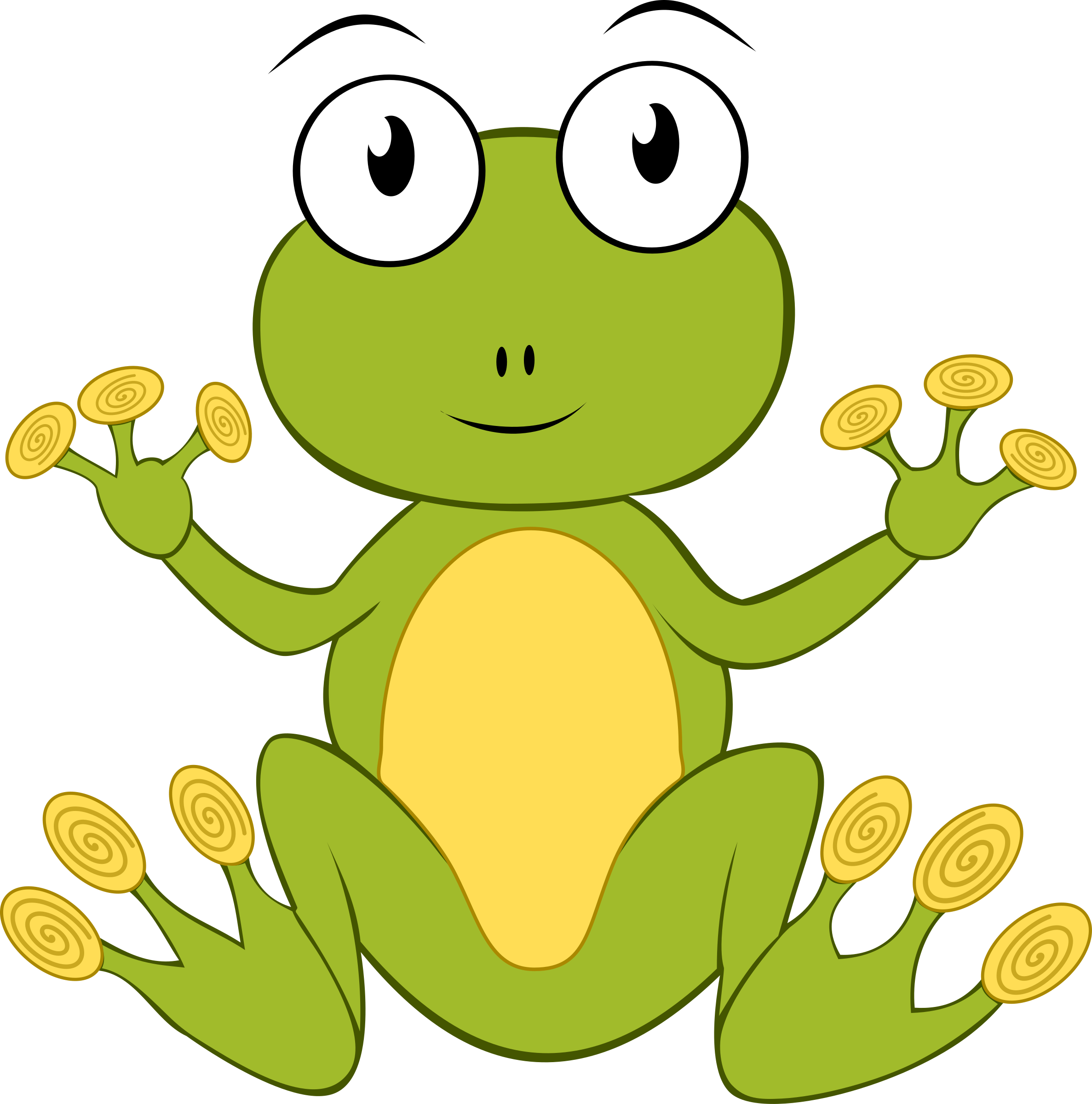 Cartoon Frog Vector Clipart Image Free Stock Photo Public Domain