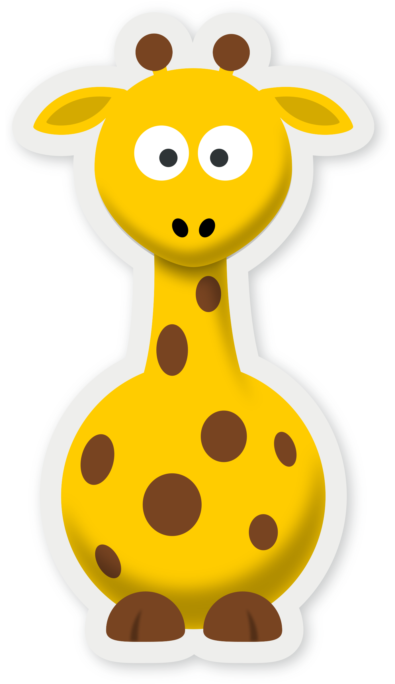 Cartoon Giraffe Vector Art image - Free stock photo ...
