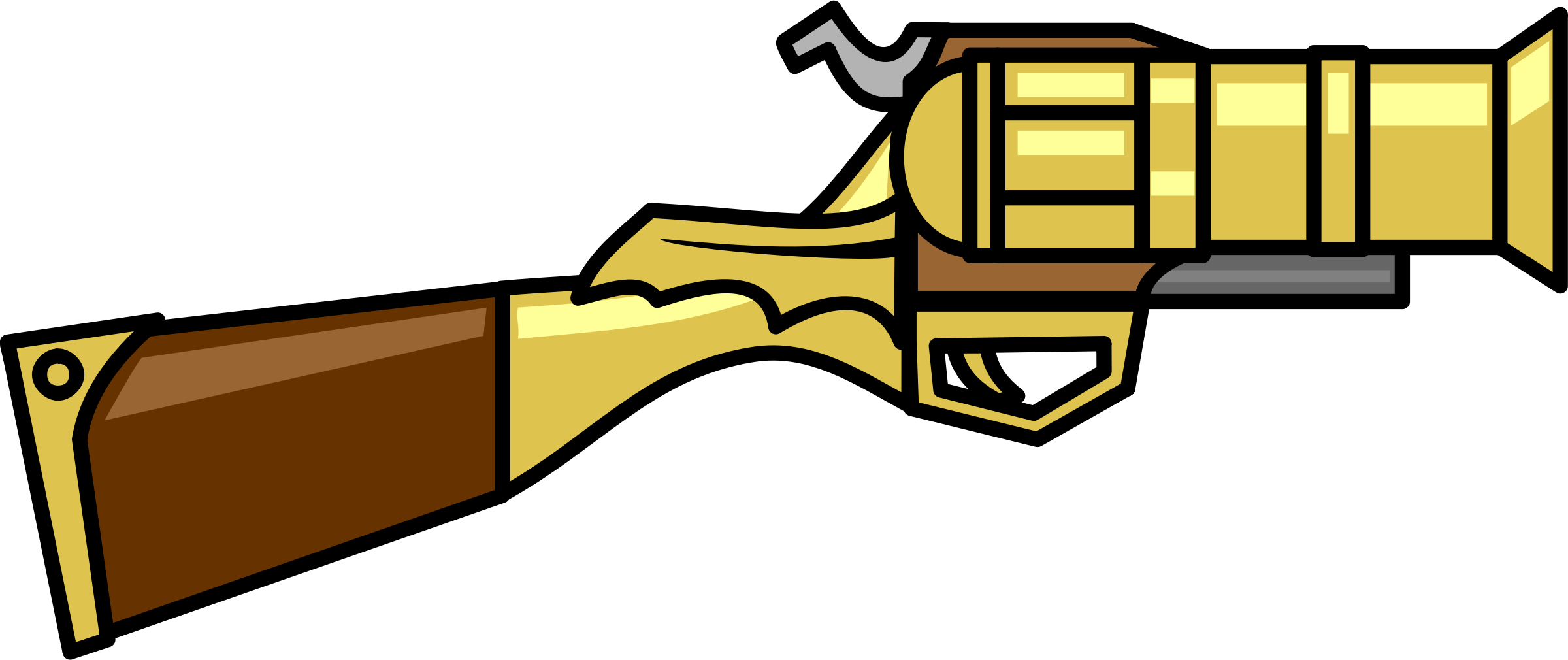 Cartoon Gun vector clipart image - Free stock photo - Public Domain