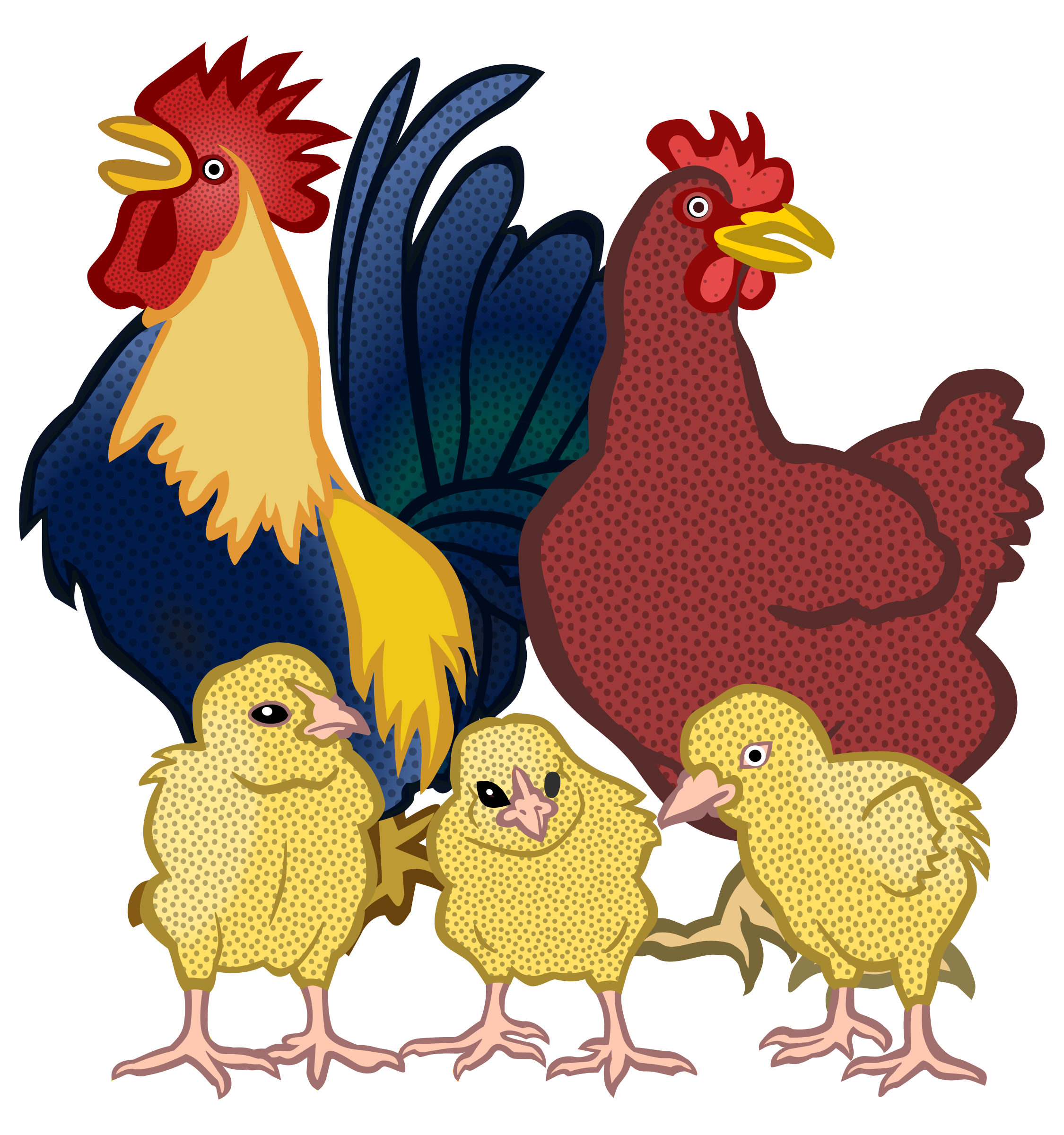 Chickens Vector Clipart image Free stock photo Public Domain photo CC0 Images