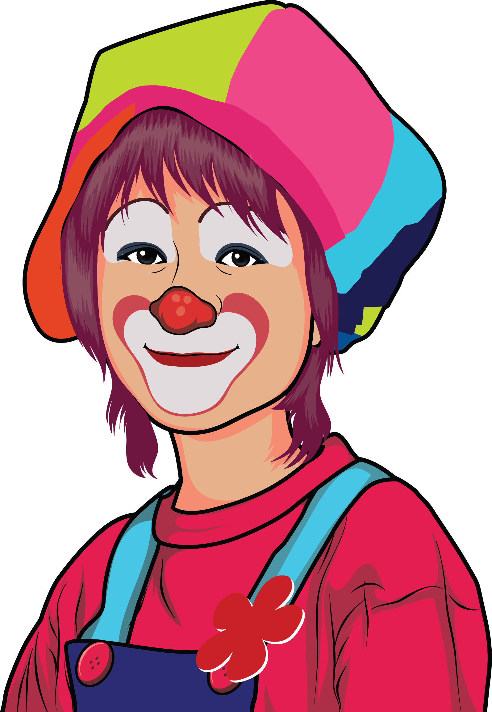 Female Clown Cartoon