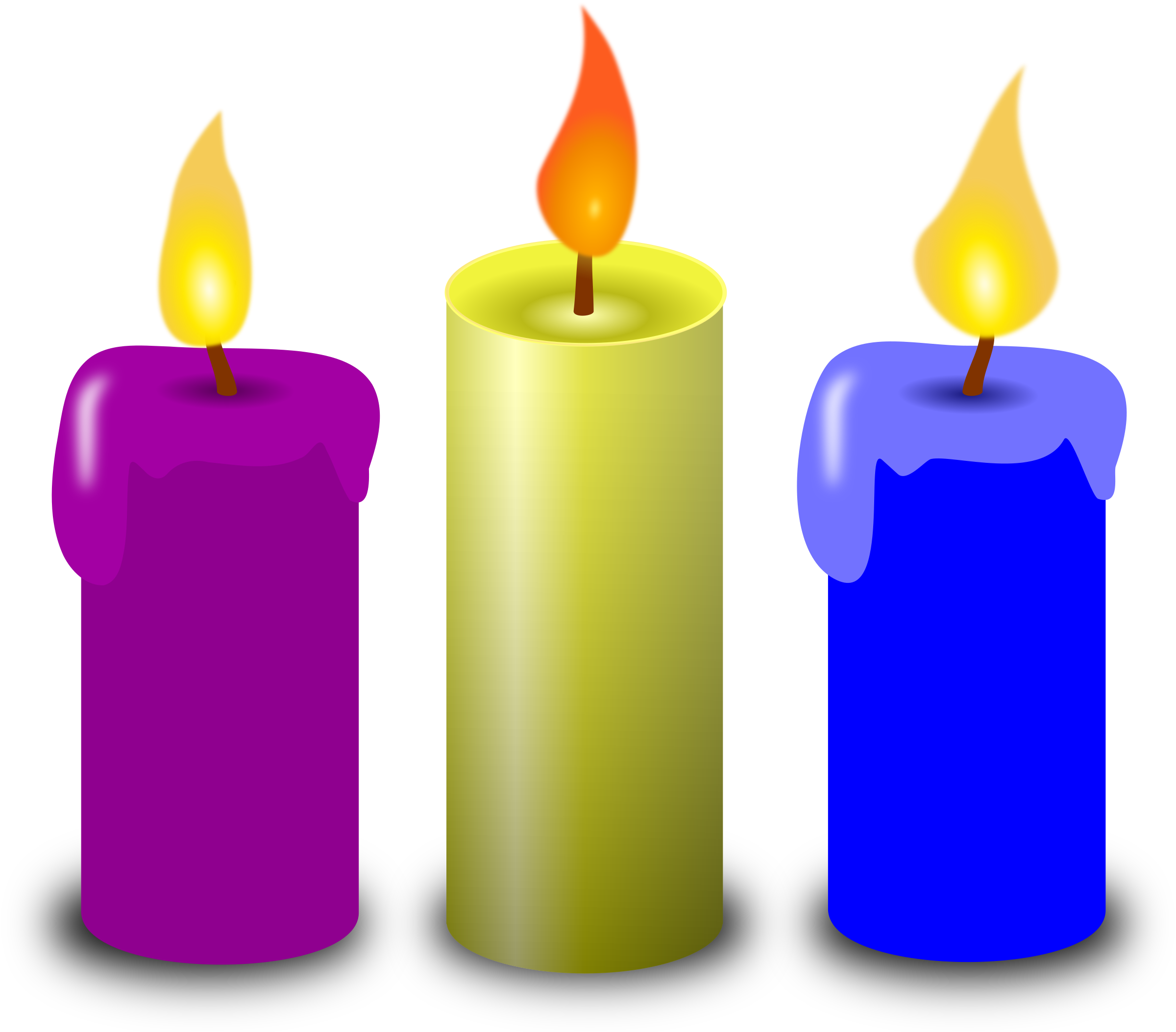 Colored Candles Vector Clipart Image Free Stock Photo Public Domain 