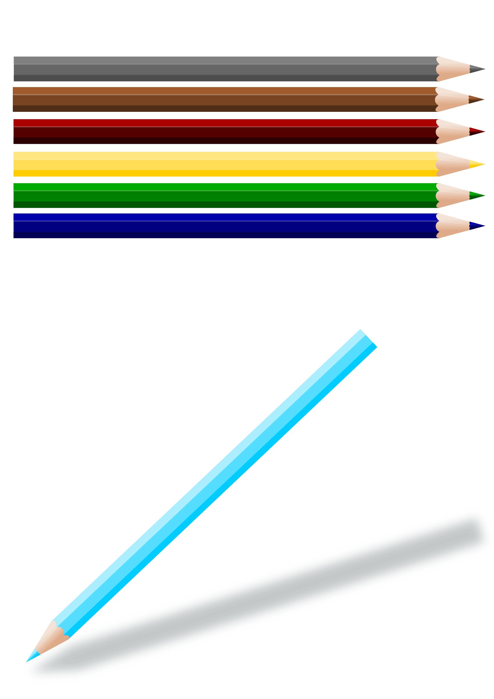 FREE Colored Pencils Clipart