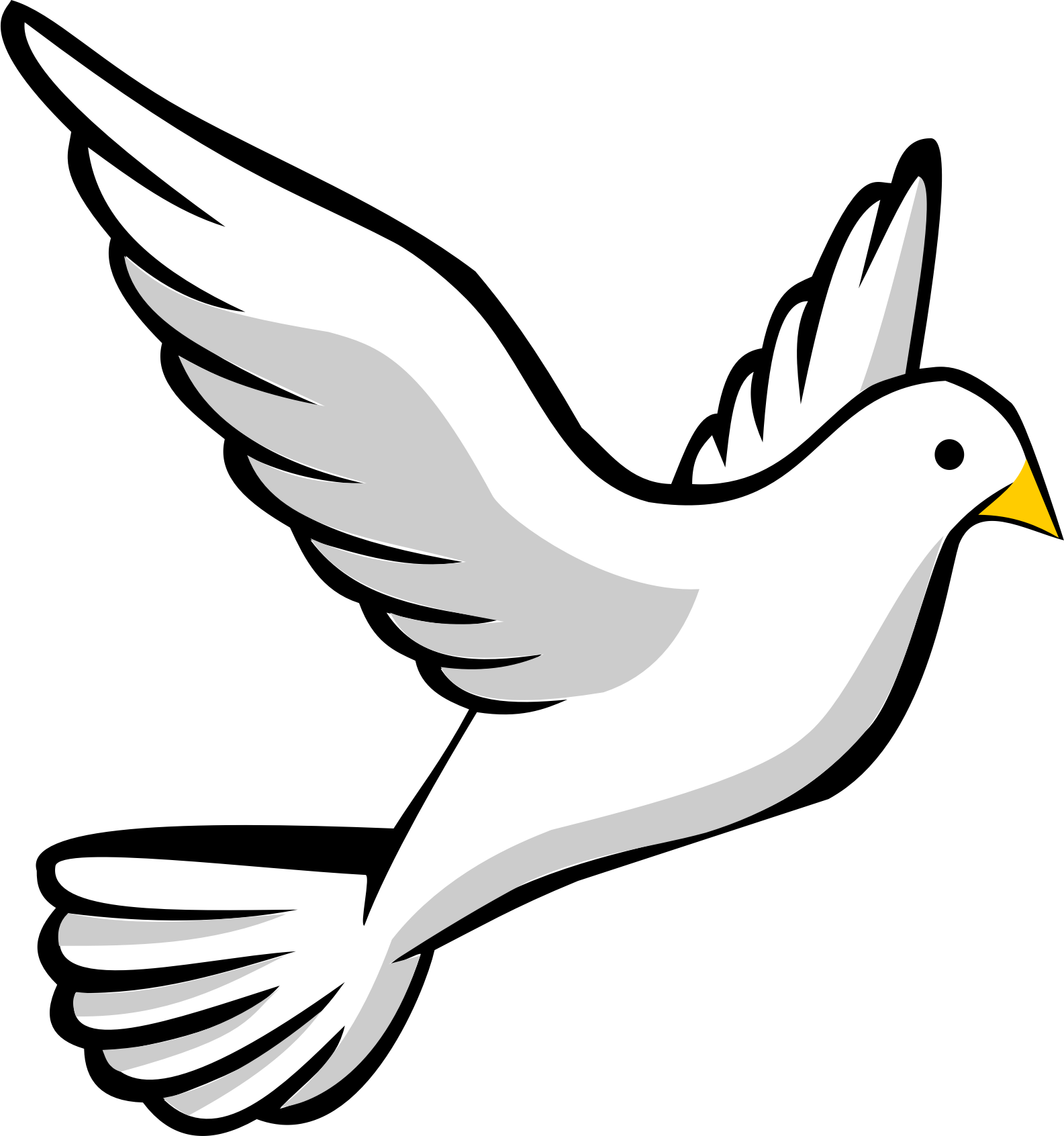 Dove Vector Clipart Image Free Stock Photo Public Domain Photo