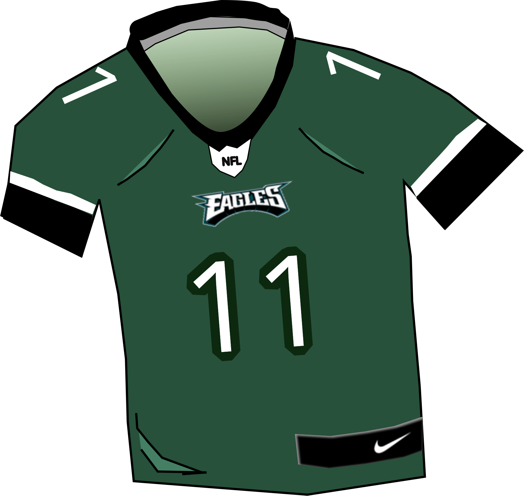 Eagles NFL Jersey Vector Clipart image - Free stock photo - Public Domain  photo - CC0 Images