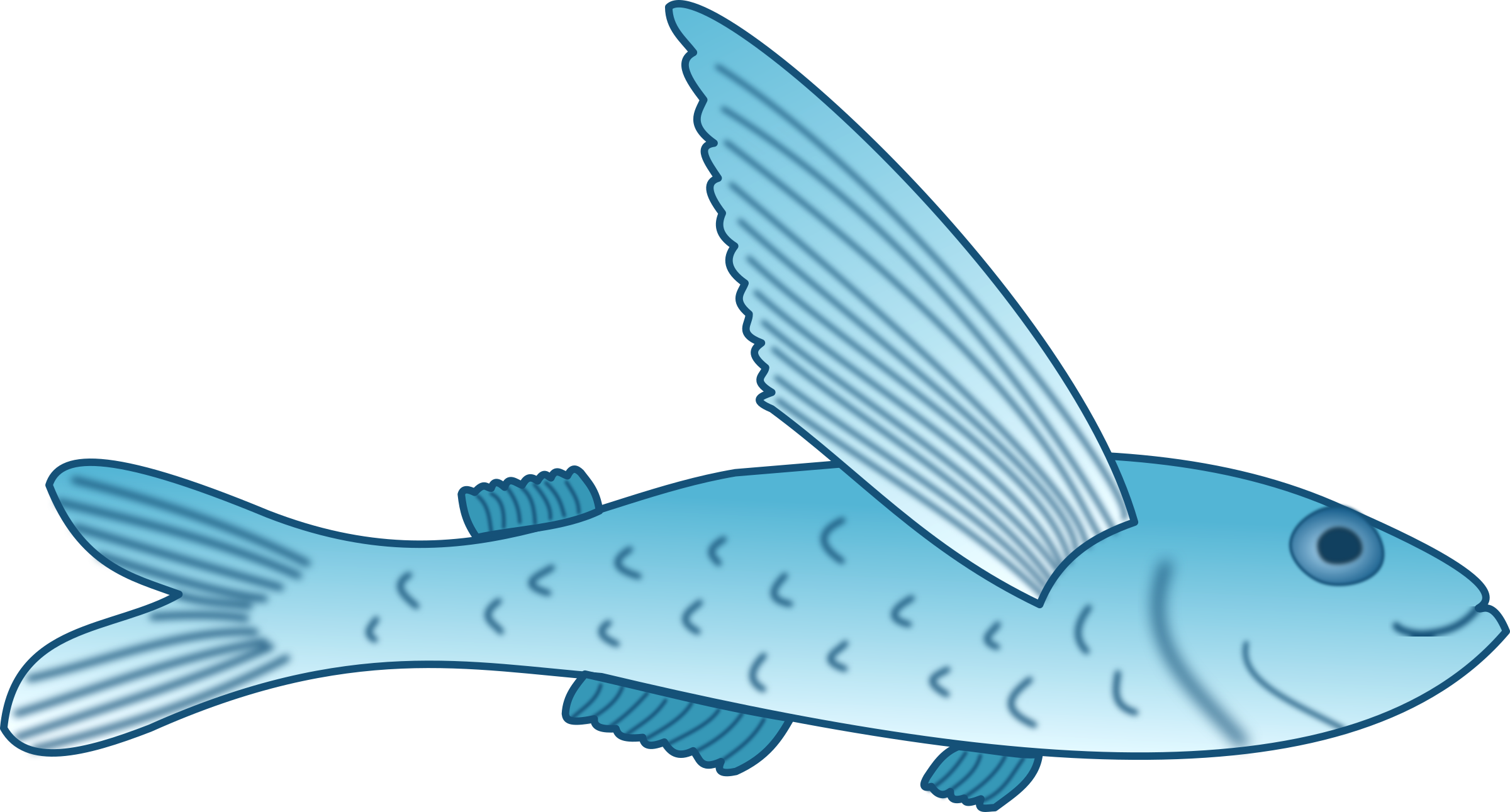 Download Flying Fish Vector Clipart image - Free stock photo - Public Domain photo - CC0 Images