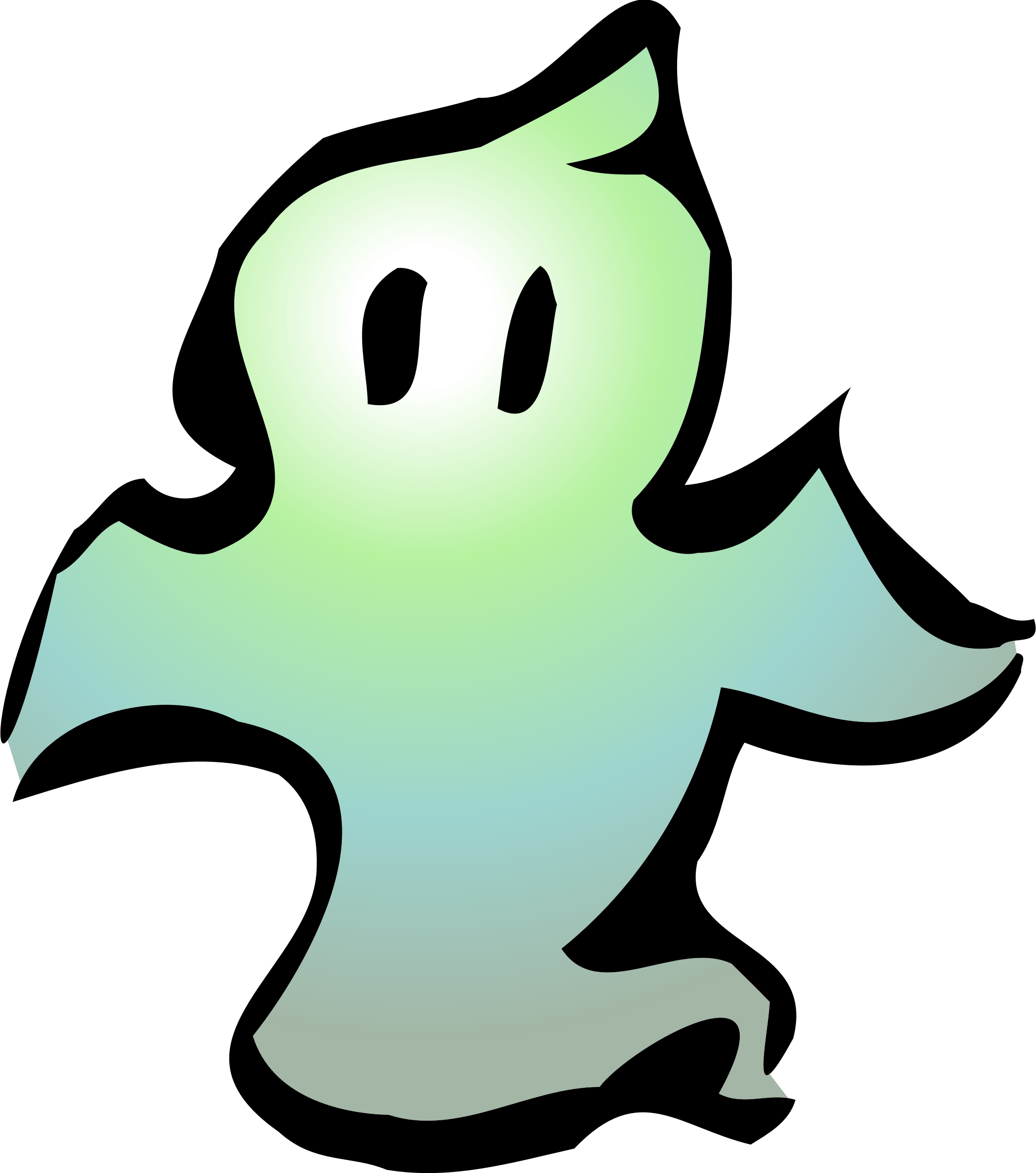 Vintage Halloween Ghost Clip Art