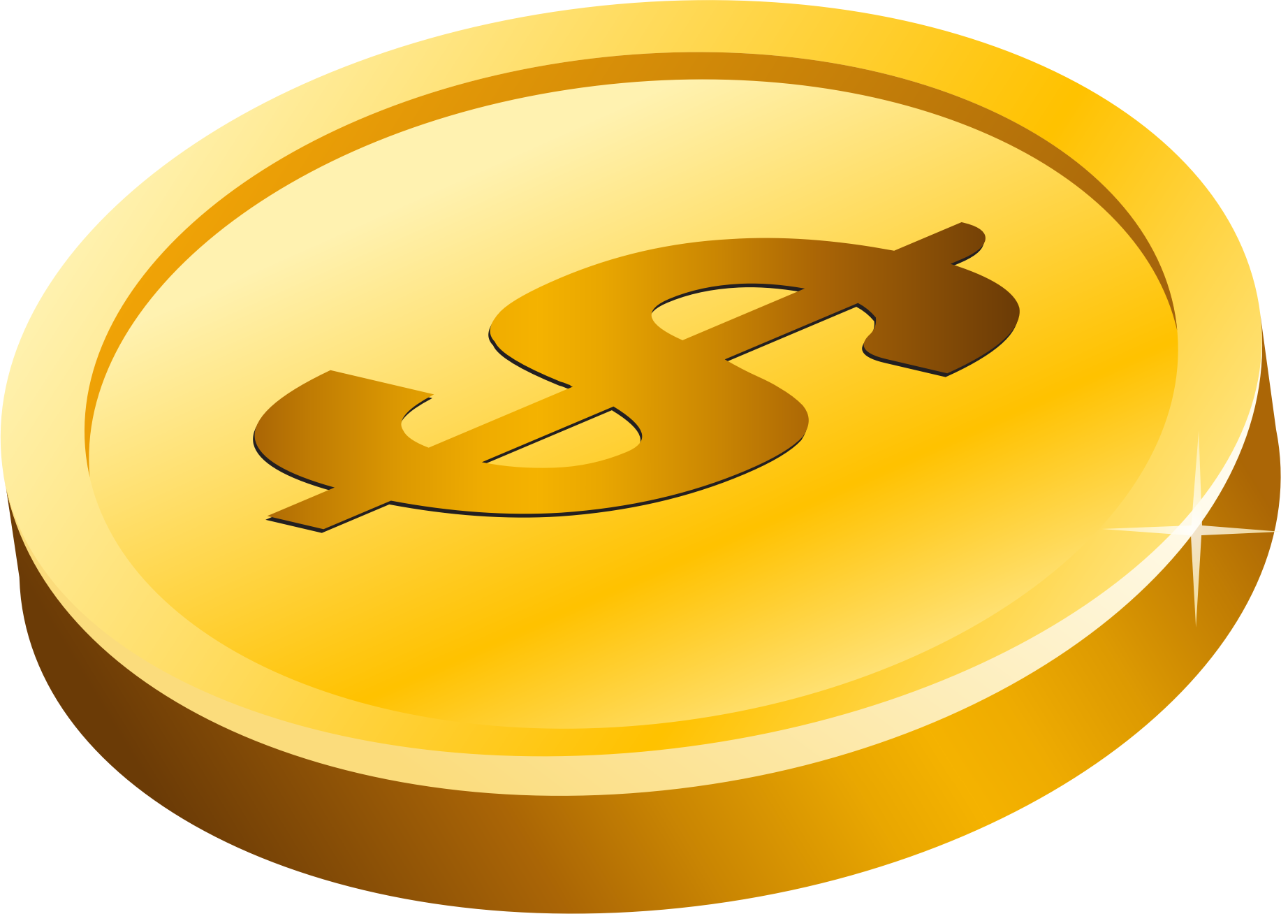 Gold Coin Vector Png