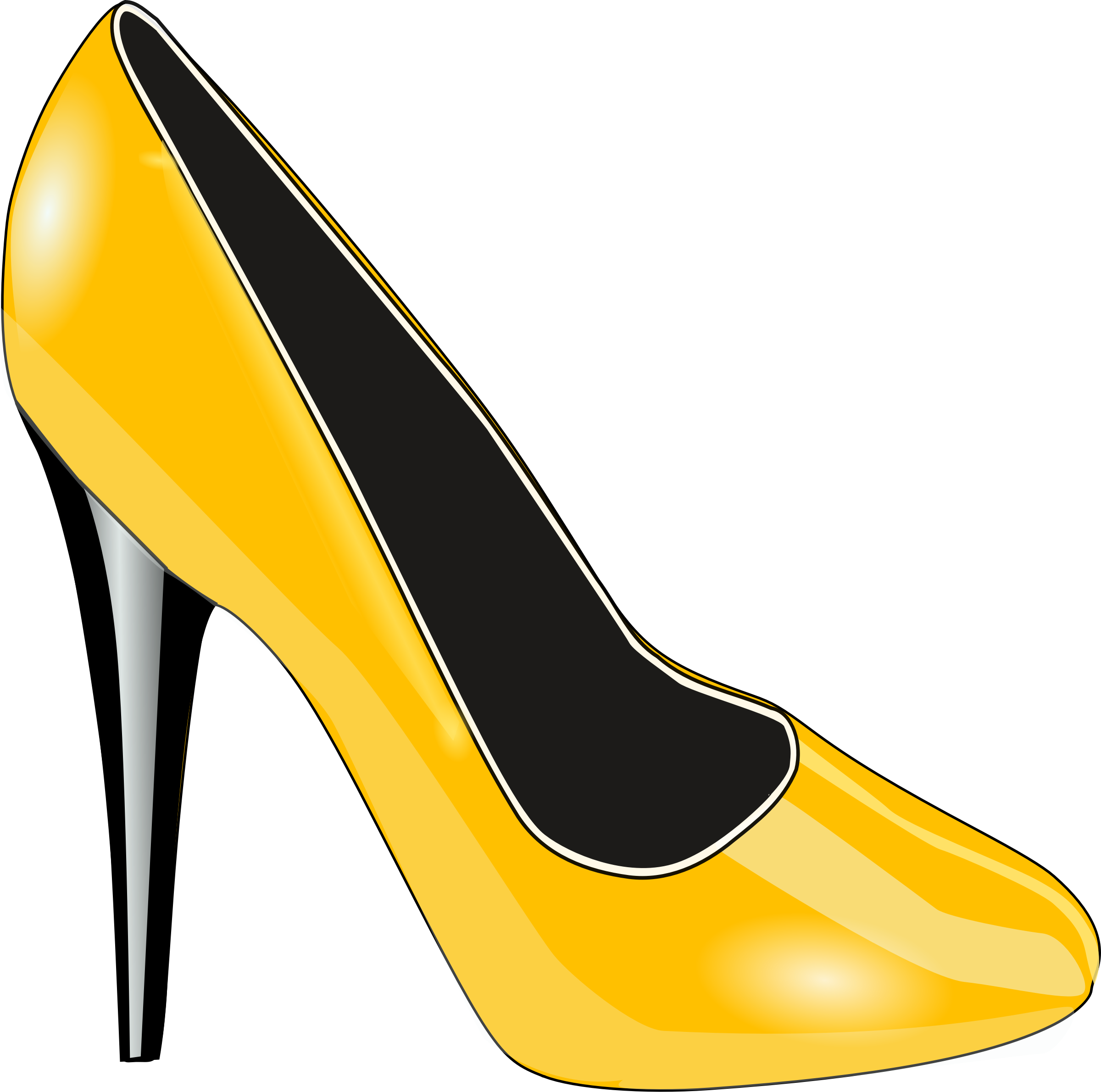 Gold Shoe Vector Clipart image Free stock photo Public Domain photo CC0 Images