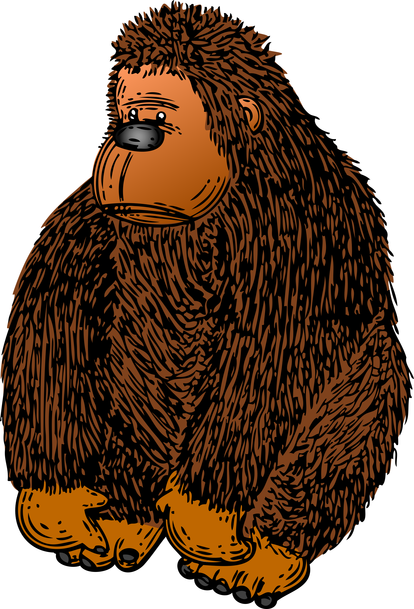Gorilla Vector Clipart Image Free Stock Photo Public Domain Photo 