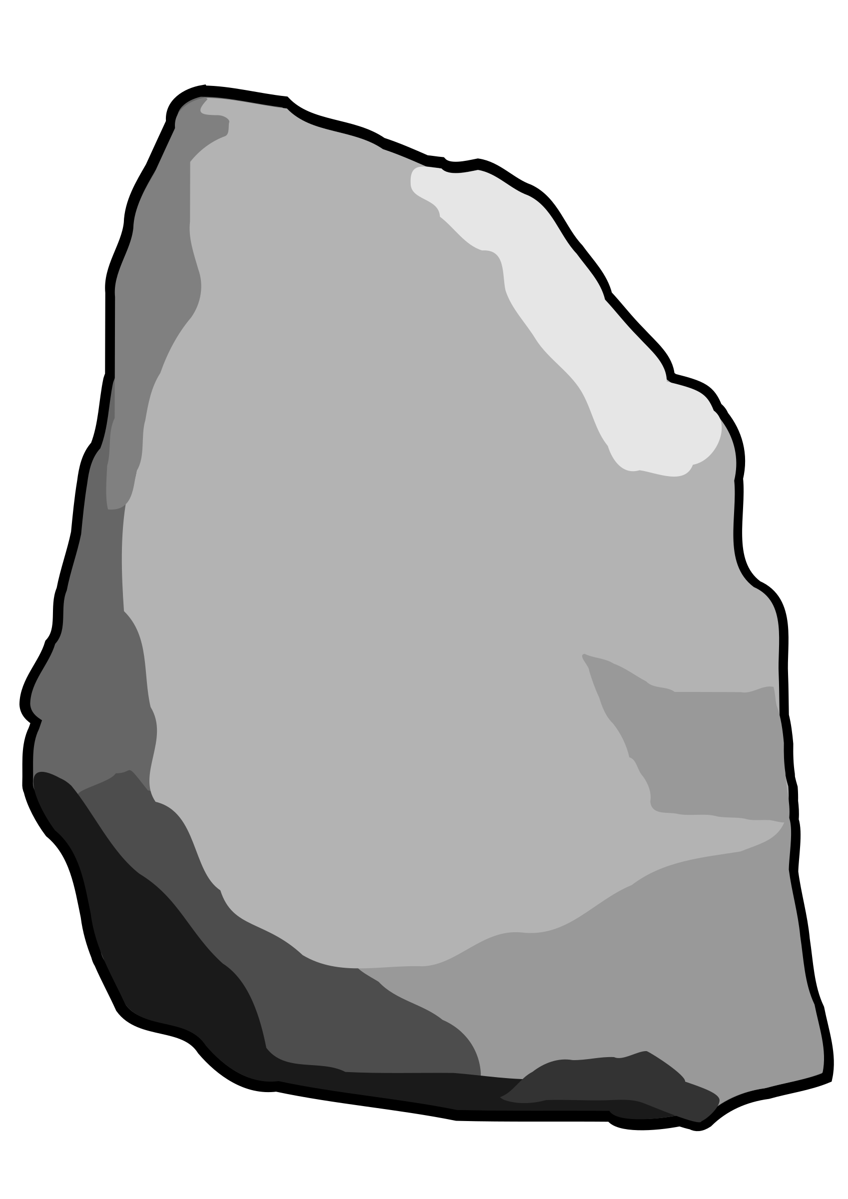 Grey Stone Rock Vector Clipart image Free stock photo 