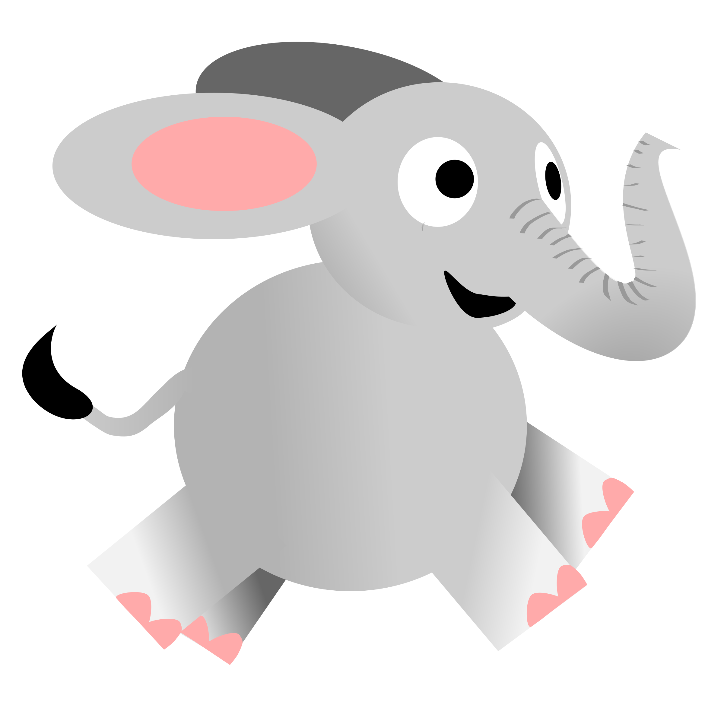 Download Happy running elephant vector clipart image - Free stock photo - Public Domain photo - CC0 Images