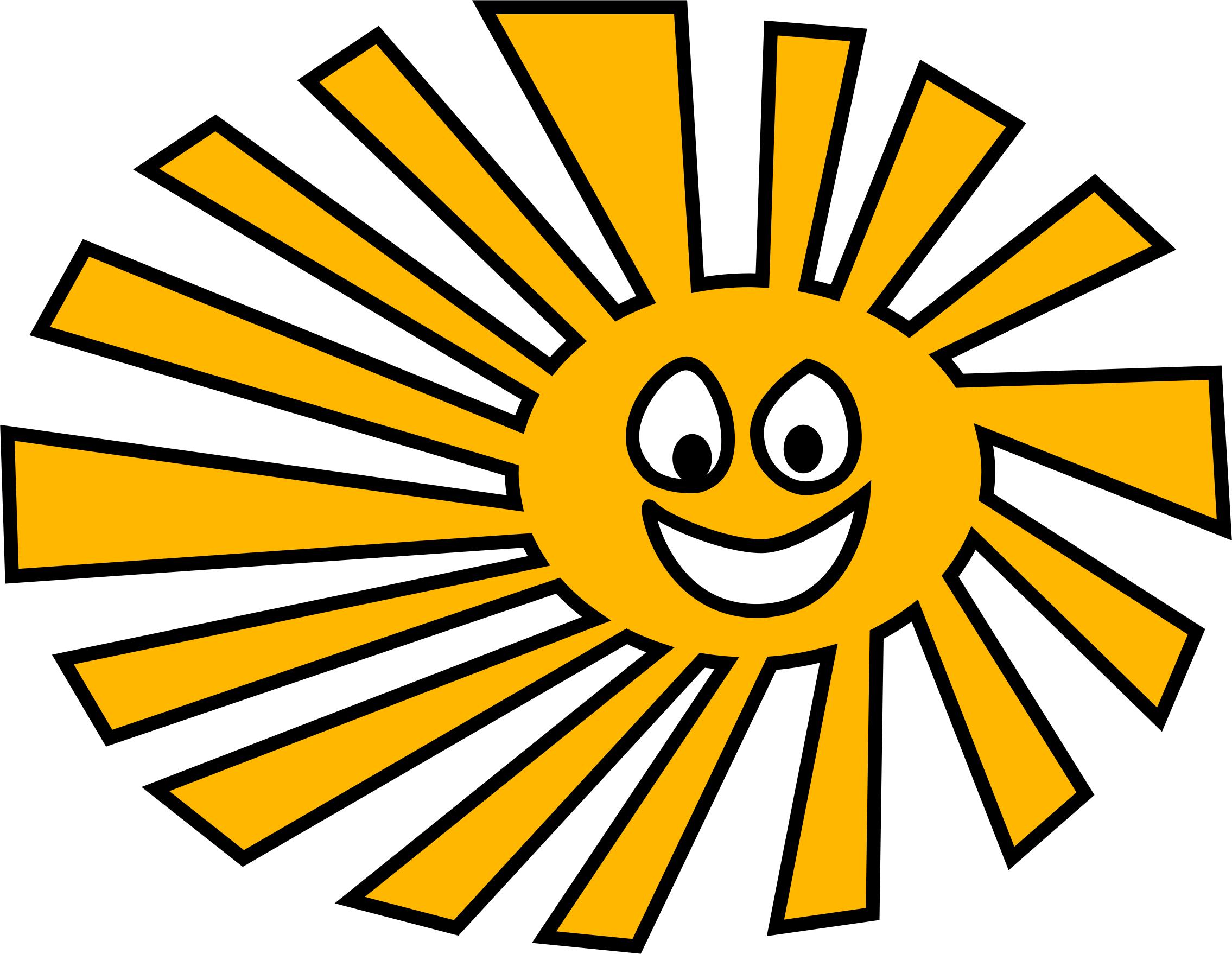 Happy Sun SVG