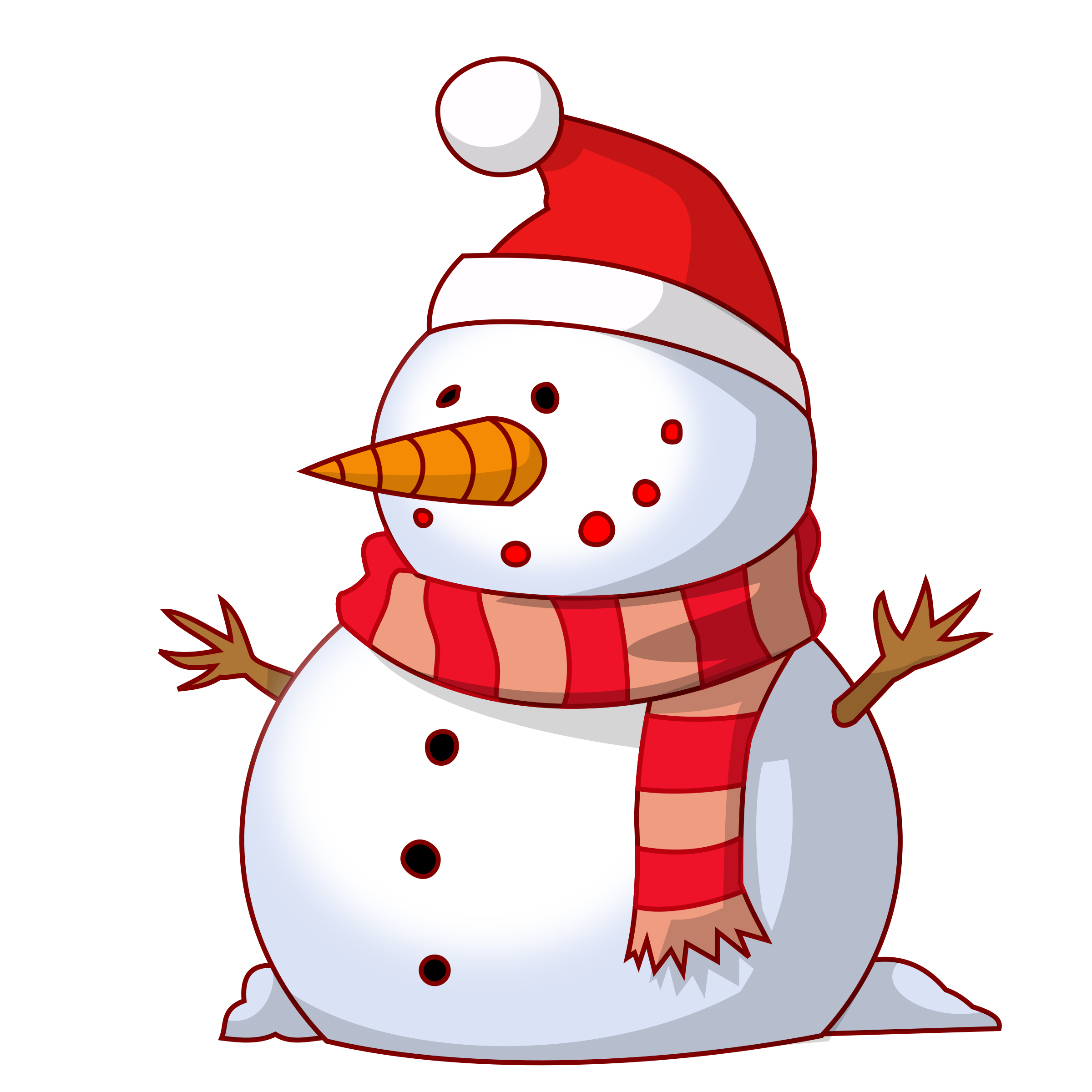 Happy Snowman Clip Art