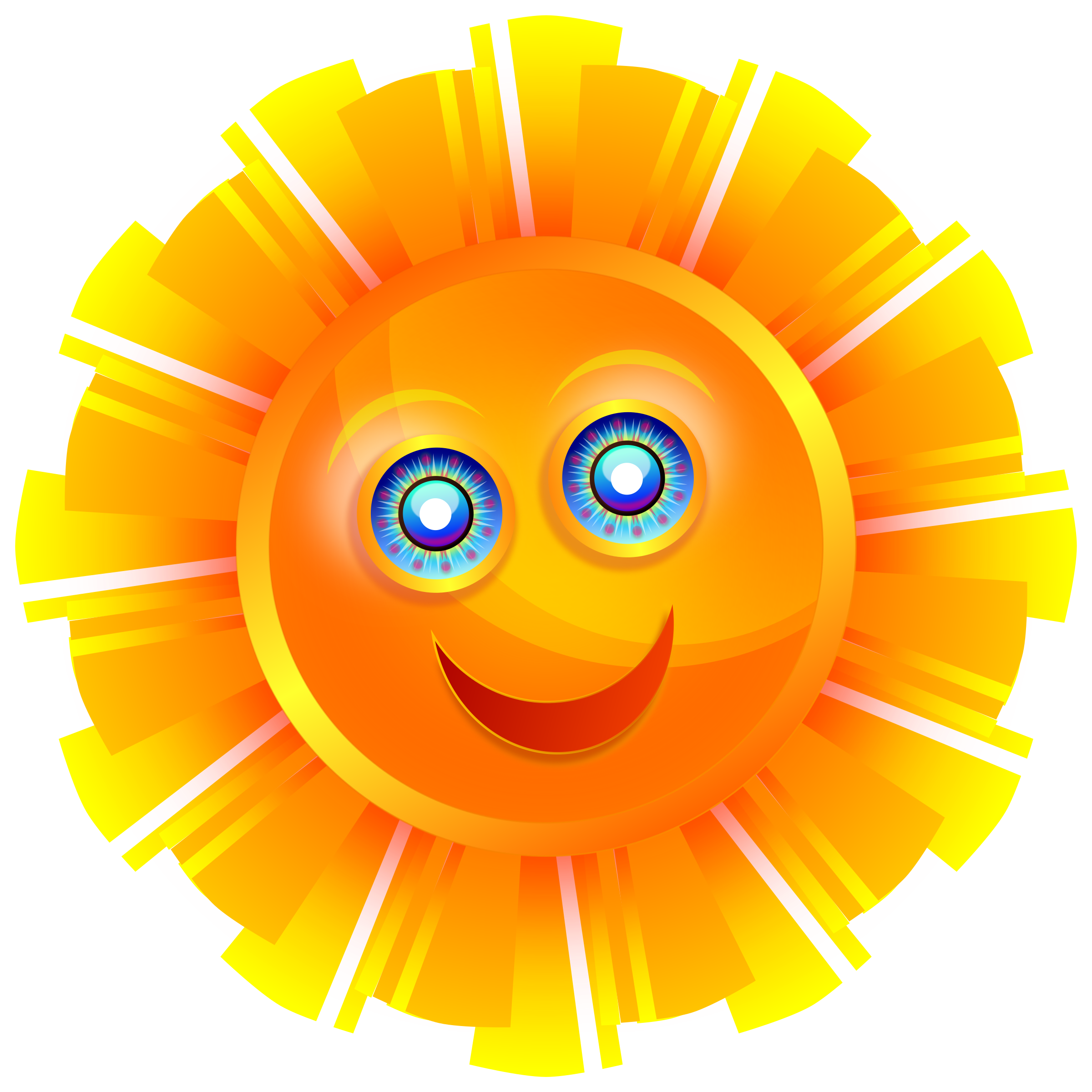 Happy Sun Vector Clipart Image Free Stock Photo Public Domain Photo