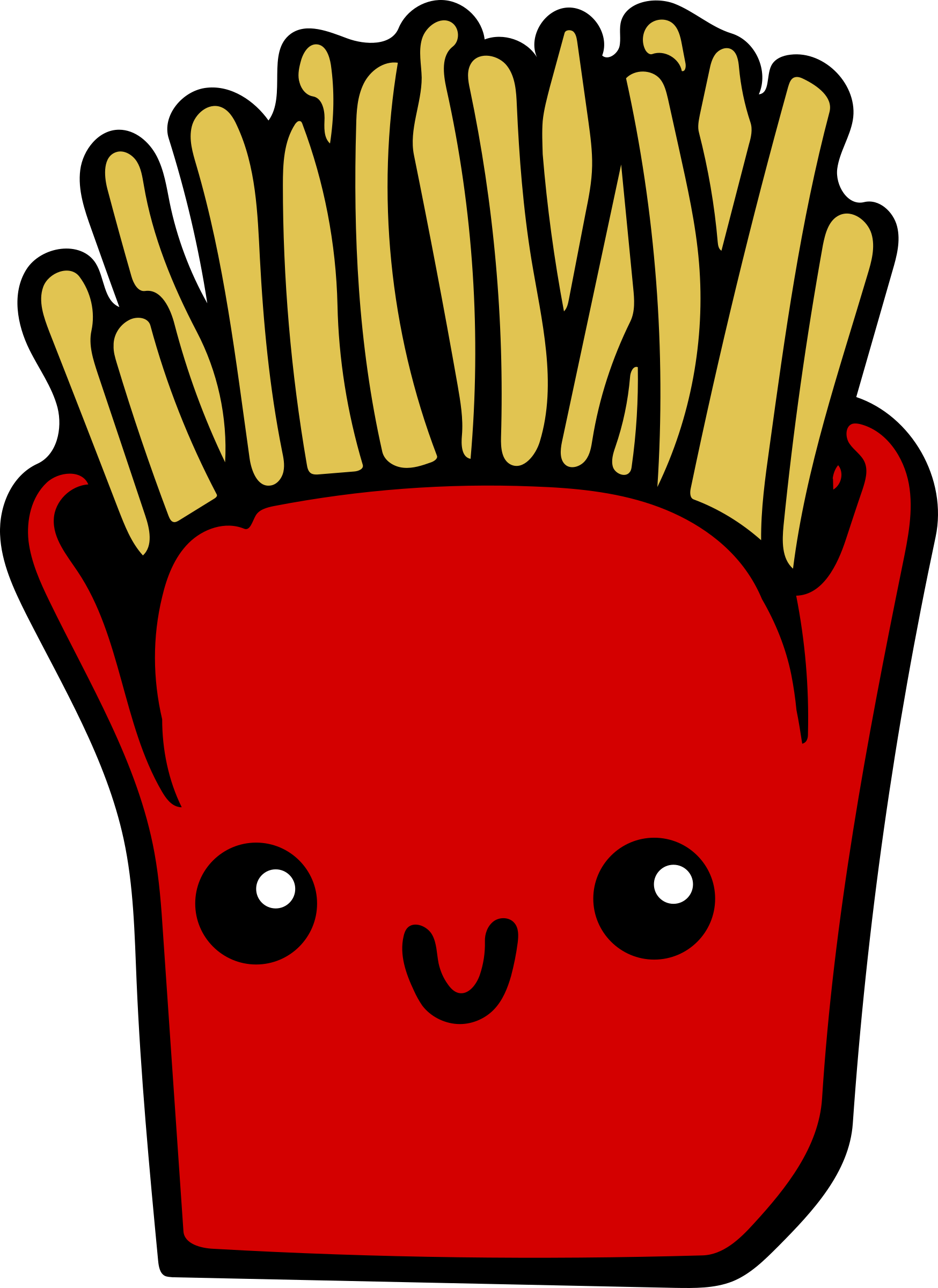 Kawaii Fries French Fries Clipart Png Download Dibujos De Papas ...