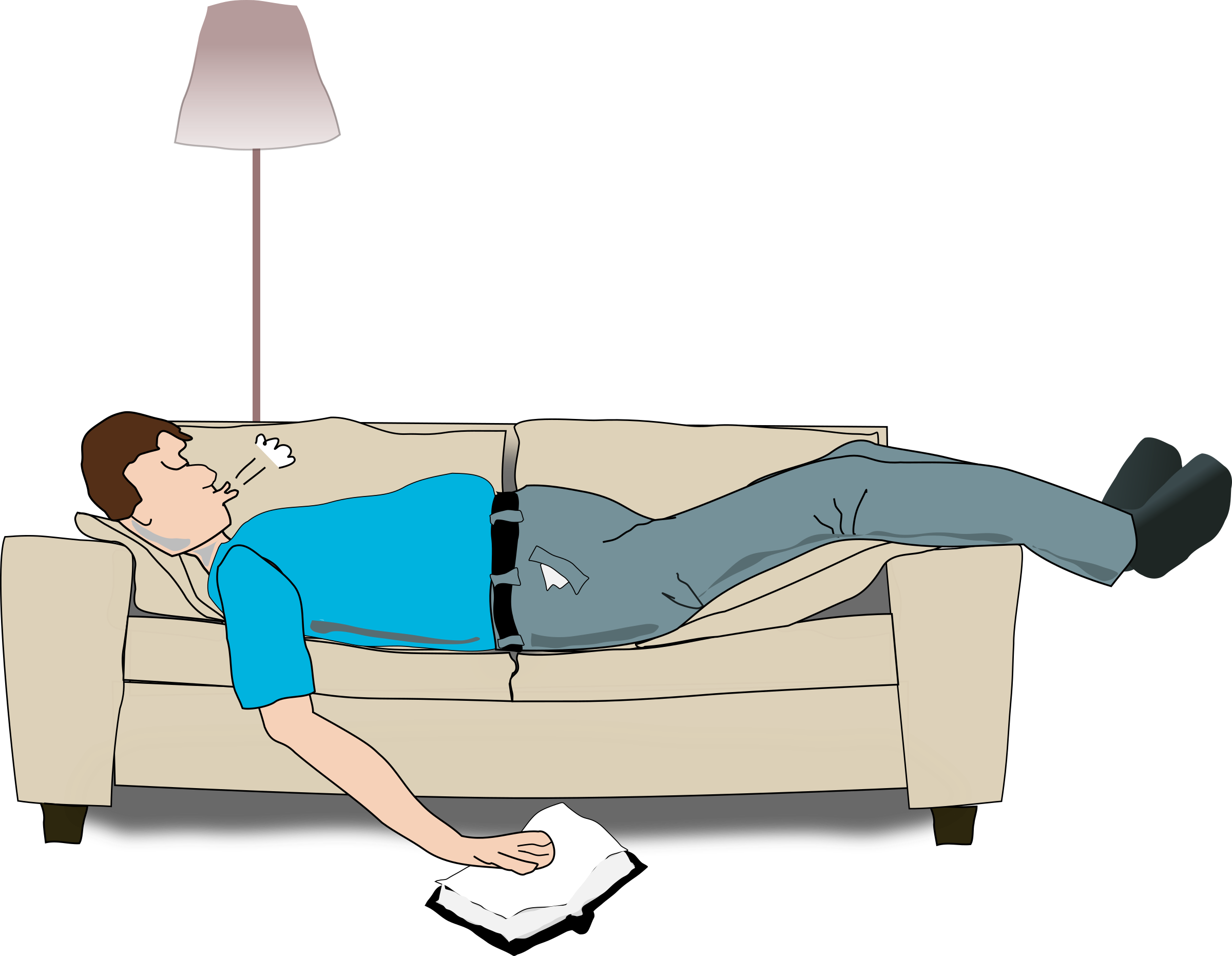 Person Sleeping Clipart