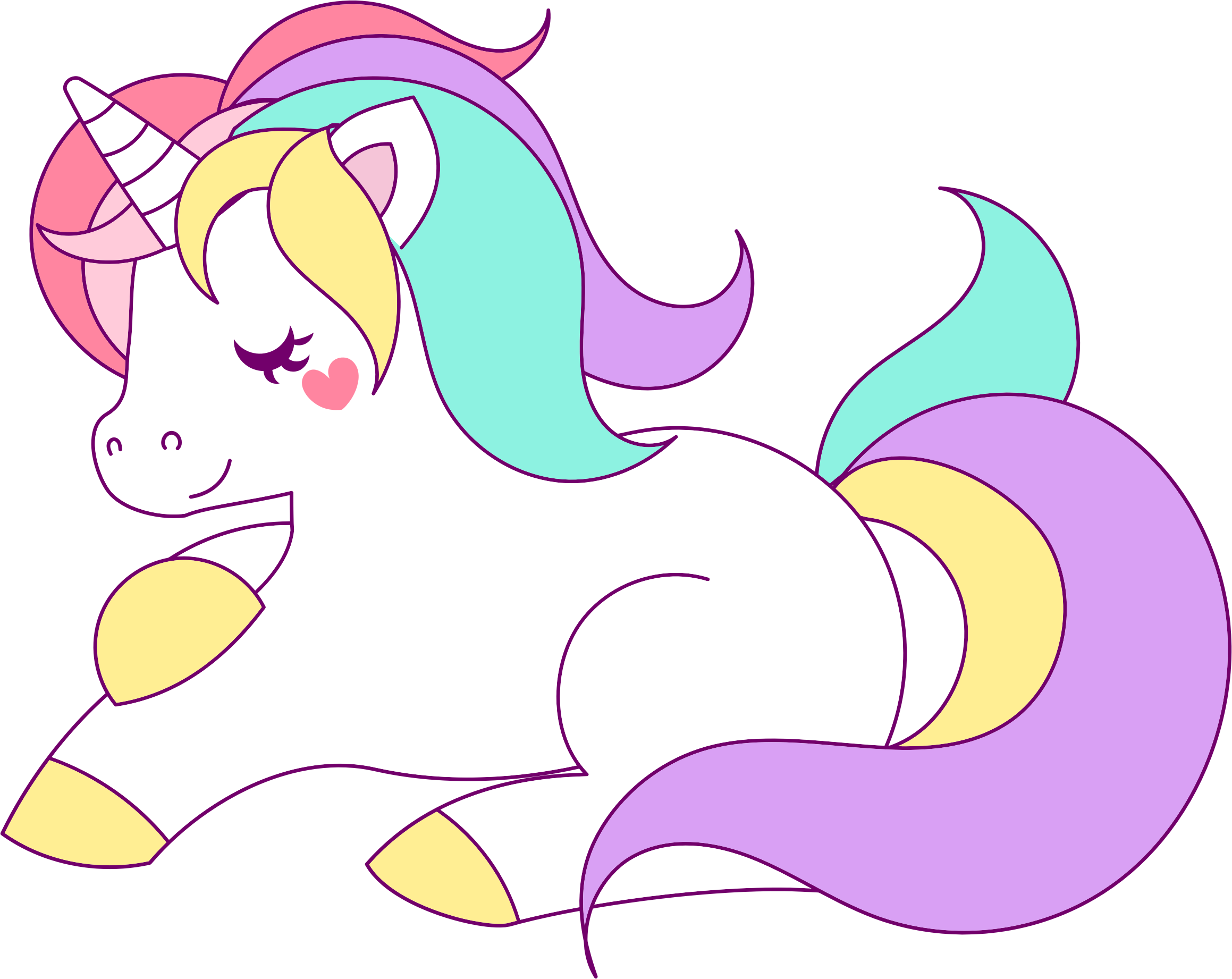 Download Pastel Unicorn Vector Clipart image - Free stock photo ...