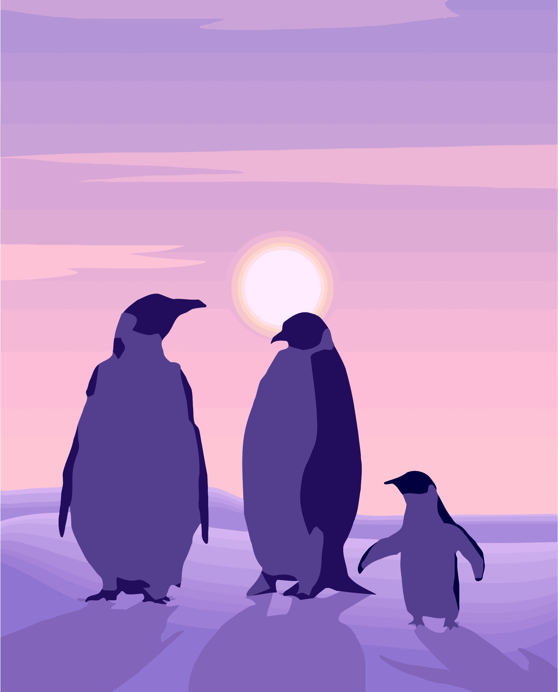 penguins-under-the-purple-sky-vector-clipart.png