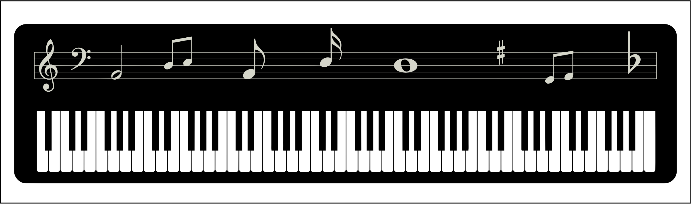 public domain music notes clipart