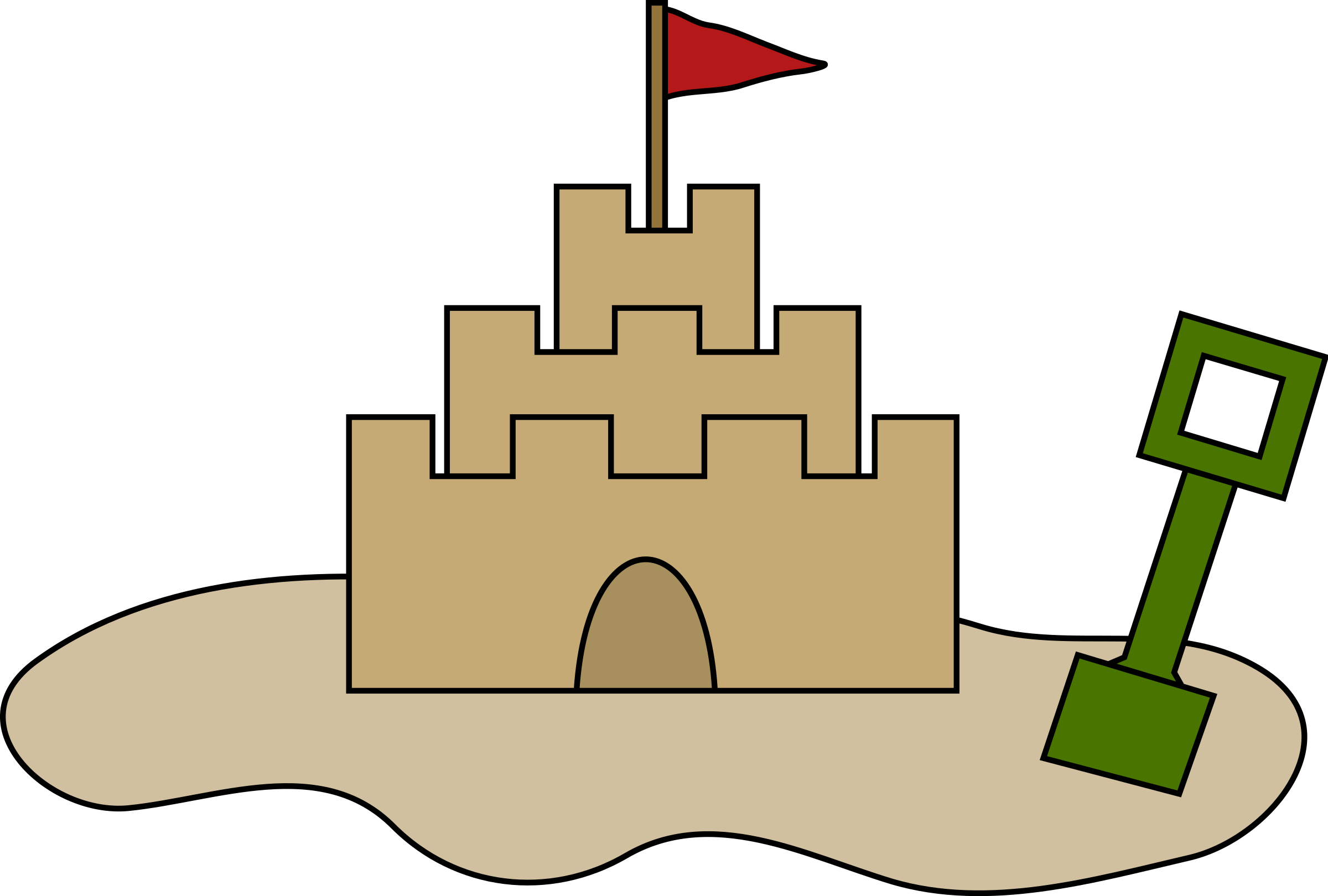 Animated Sand Castle