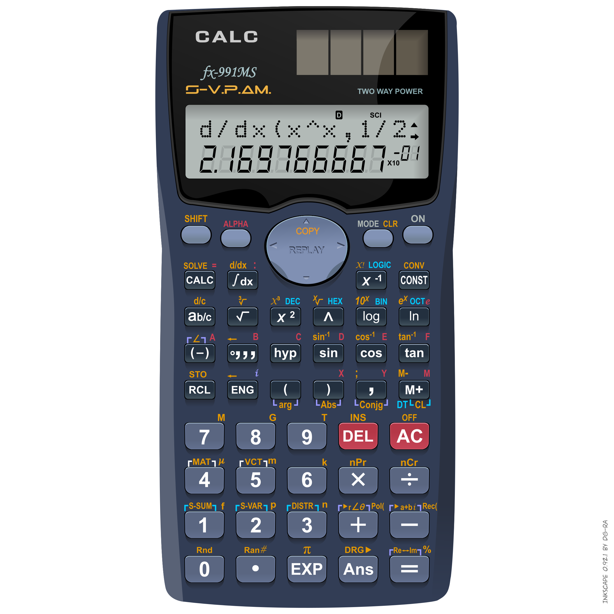 Scientific Calculator Vector Clipart image - Free stock photo - Public