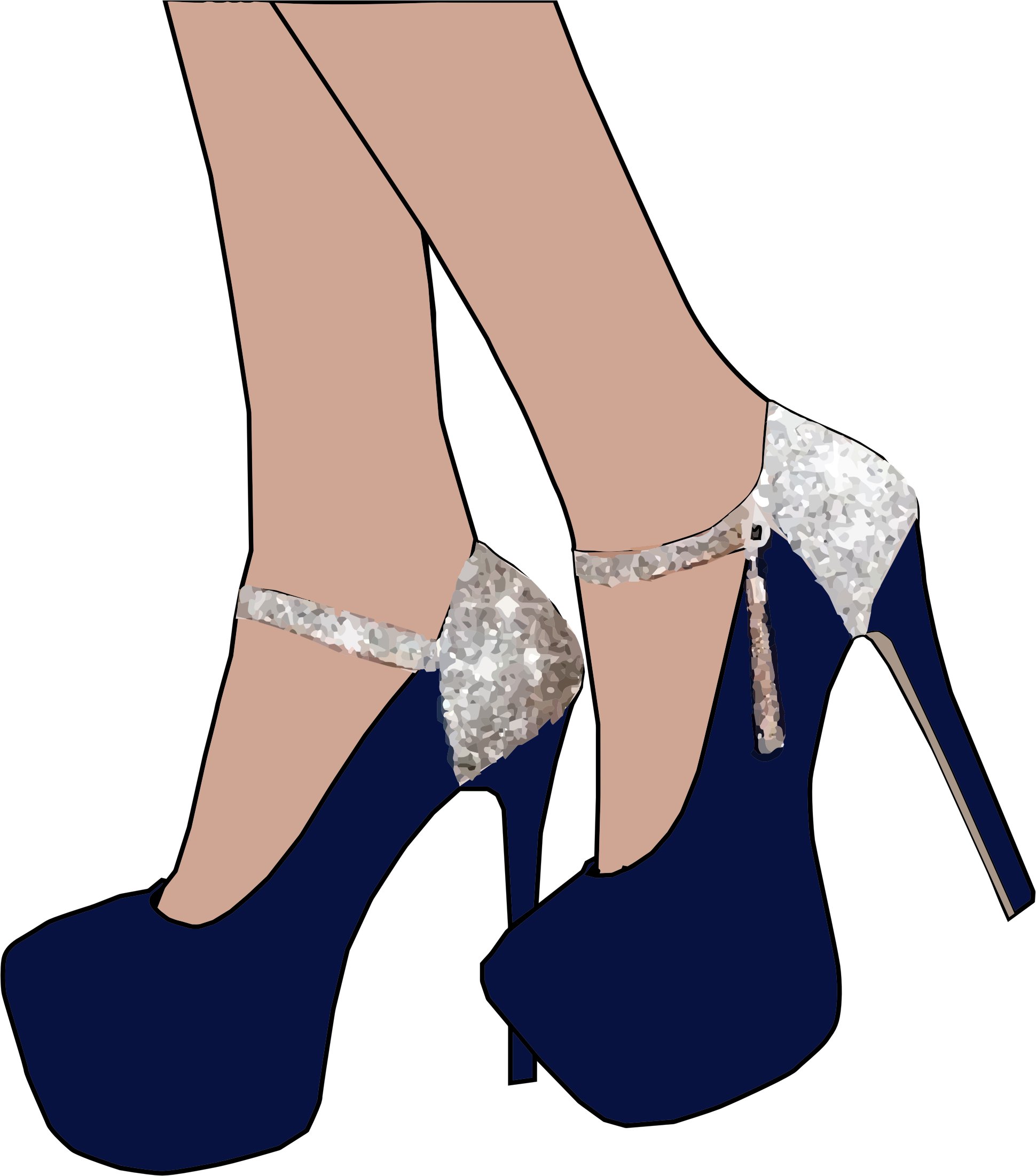 Sparkly High Heel Shoes Vector Clipart Image Free Stock Photo | My XXX ...