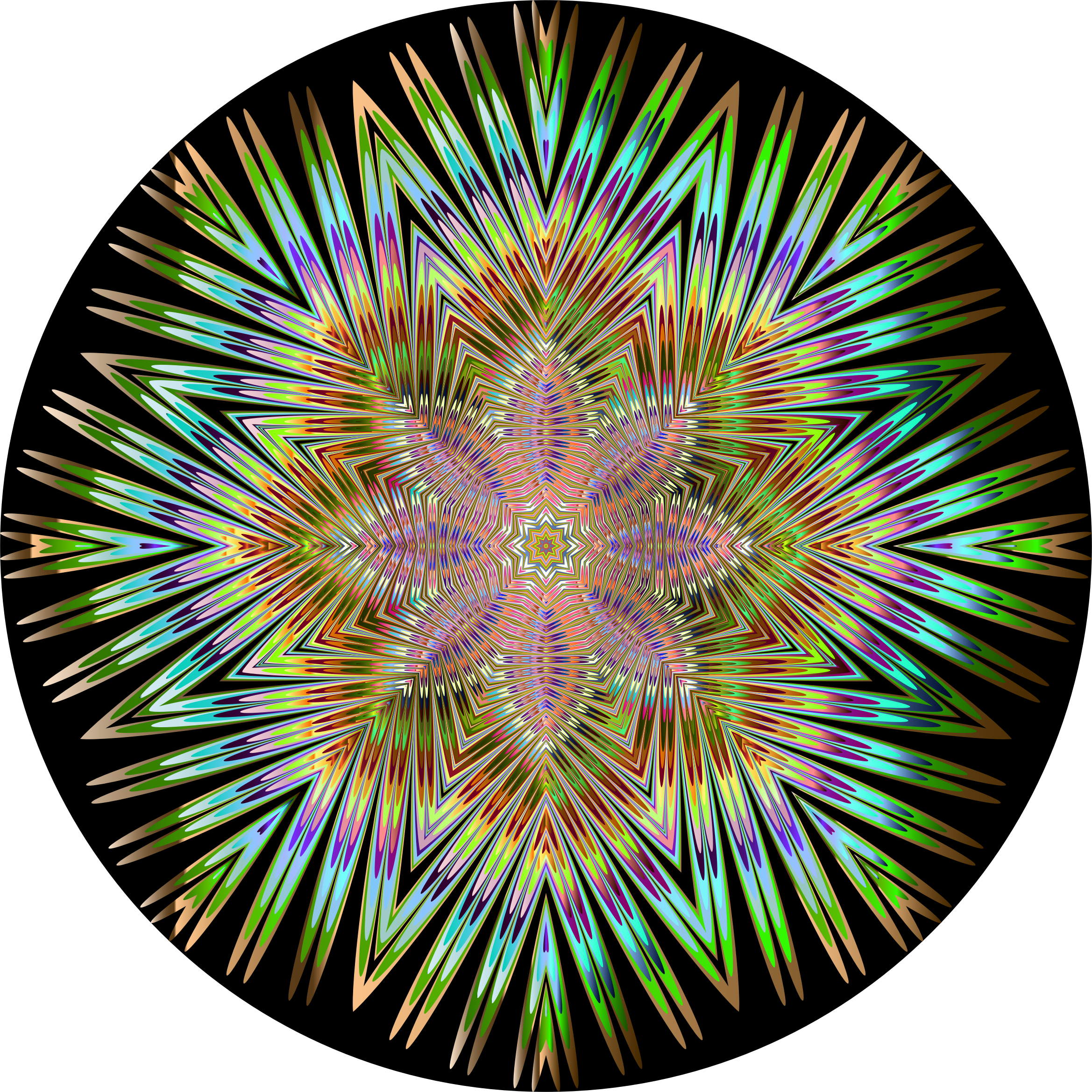 Symmetric Mandala Vector Art image - Free stock photo - Public Domain