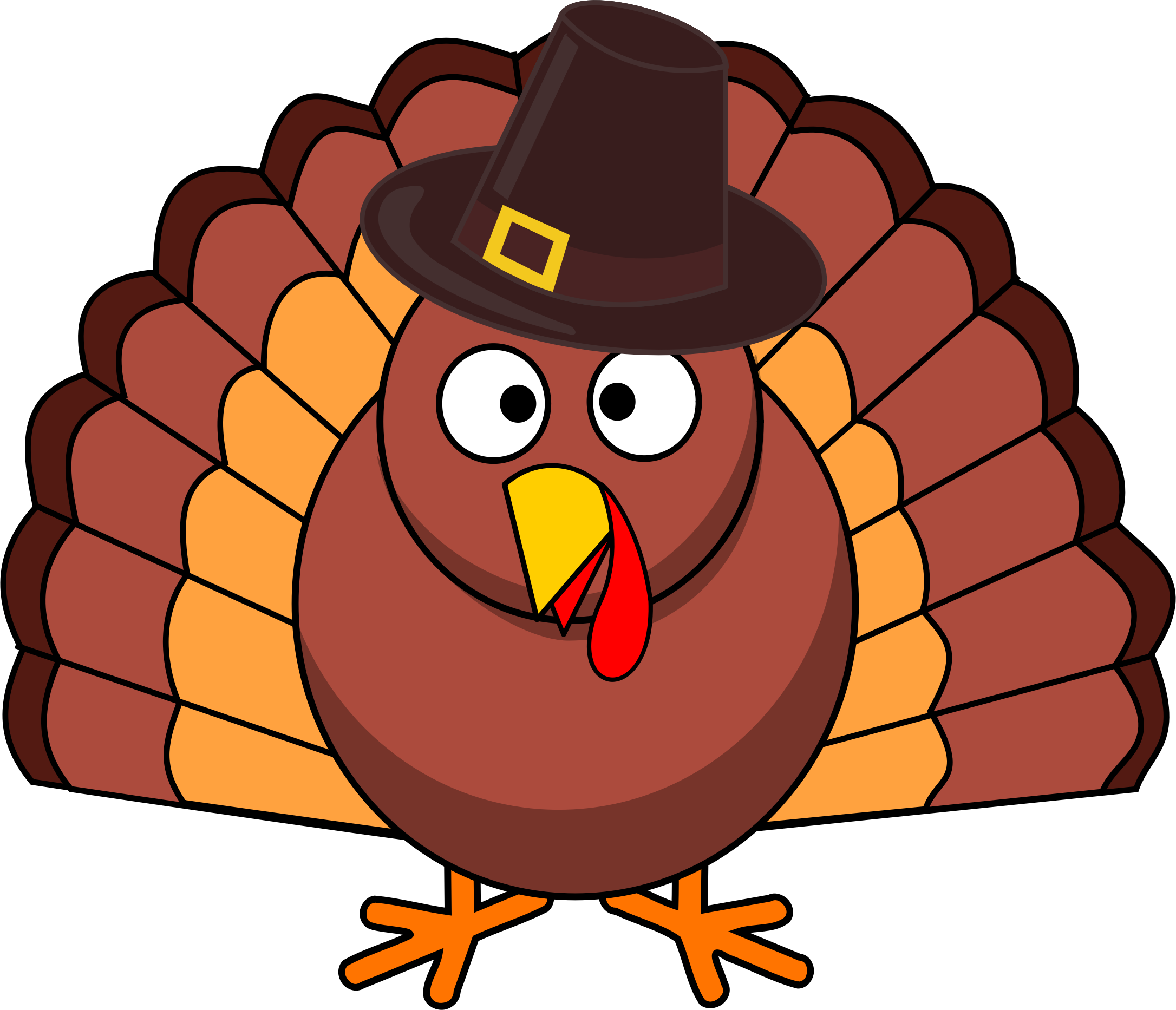 Download Turkey with Pilgrim Hat vector file image - Free stock photo - Public Domain photo - CC0 Images